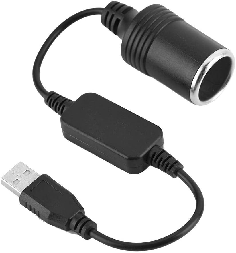 USB to Car Cigarette Lighter Adapter, USB Port to 12V Car Cigarette Lighter Socket Female Converter Adapter Cord, Vehicle Electronics image number 5