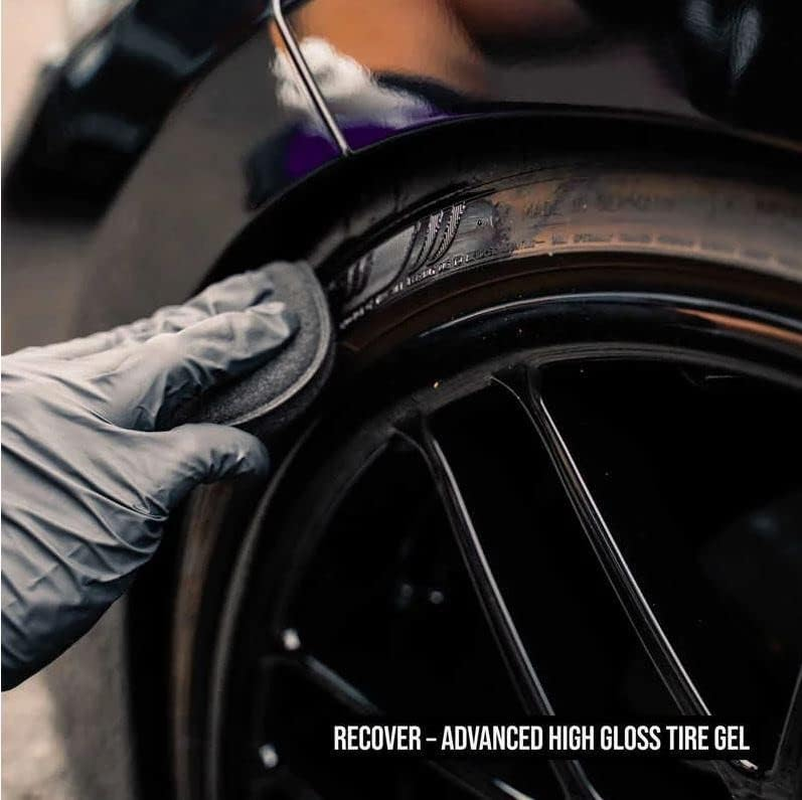 ADVANTUSE - Liquid Elements - Recover Tyre Gel Tyre Dressing Set with Accessories - Tyre Care - Tyre Shine - 500 Ml
