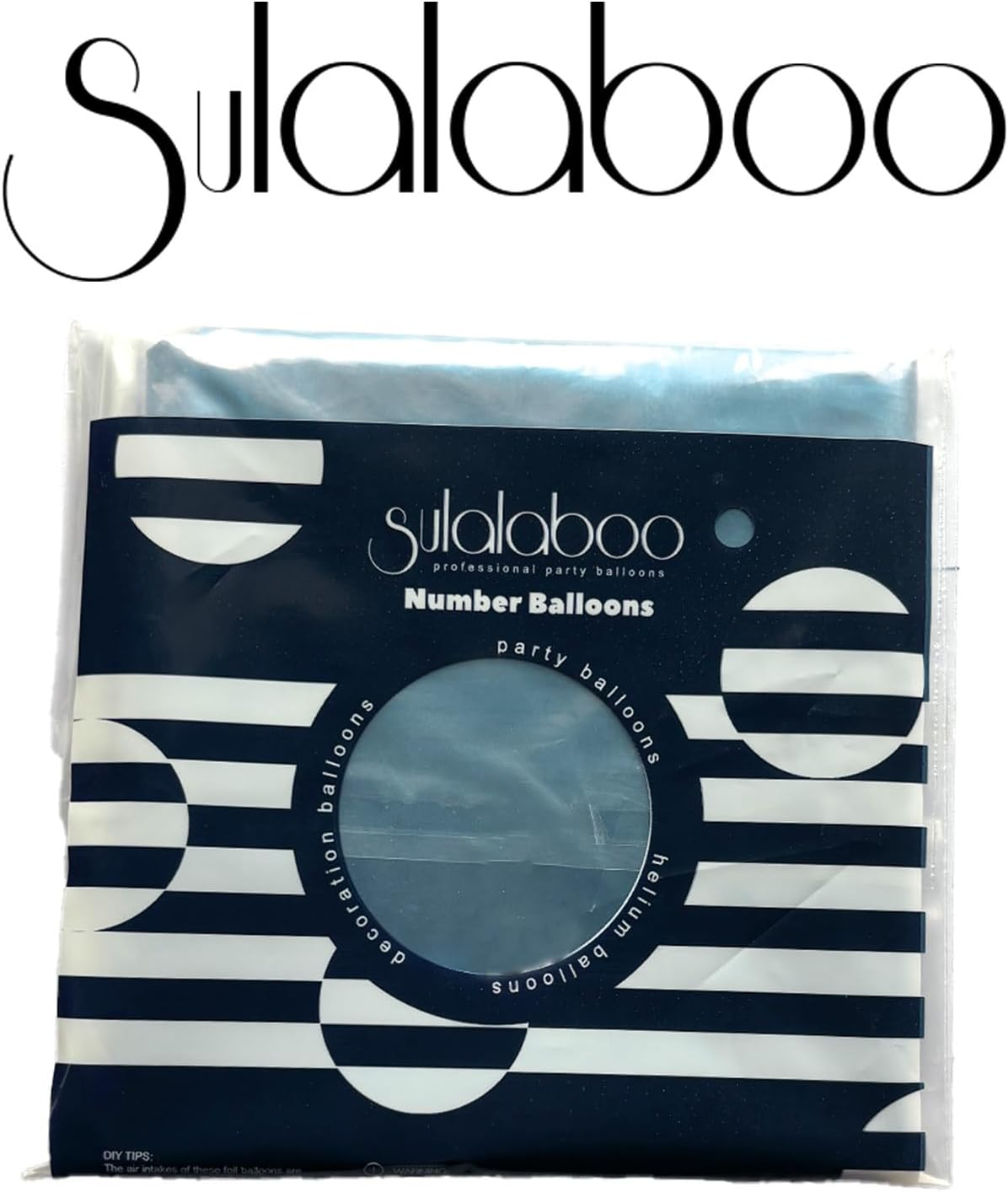 SULALABOO 40Inch Light Blue Number 1 Balloon Large Helium Baby Blue Number Balloons 0-9 Giant Digital 0Th Foil Mylar Big Party Balloon for Boy Birthday Party Anniversary Graduation Decorations image number 2