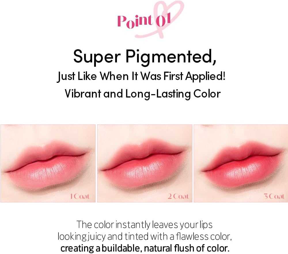 ETUDE Dear Darling Marker Tint #4 Mlik Strawberry (5G) | Hydrating & Long Lasting Lip Stain | High Pigmented Lip Maker with Easy Drawing Tip | Korean Lip Tint, Korean Makeup, Kbeauty image number 3