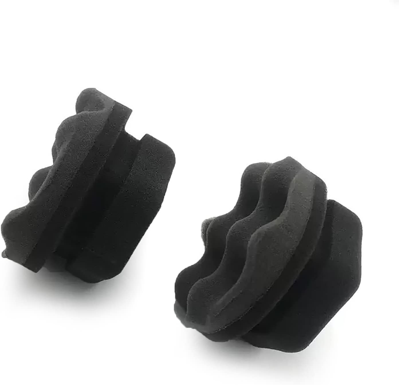 3Pcs Tyre Dressing Applicator Tyre Shine Applicator Dressing Pad with Hex Grip Design Reusable Tyre Cleaner Sponge image number 4