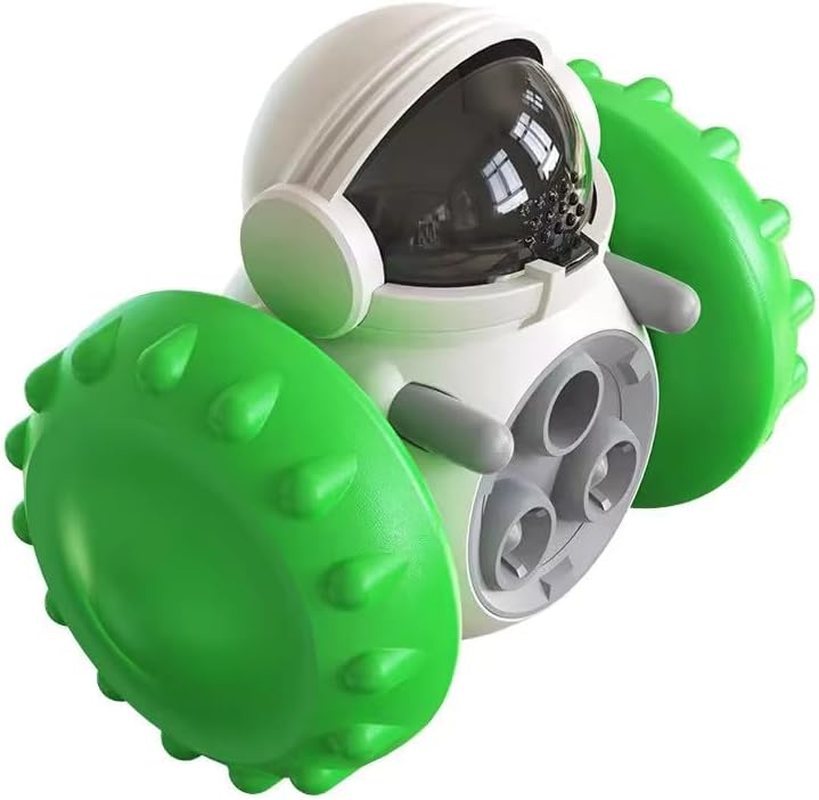 Premium Quality Dog Food Dispenser Toy - Interactive Treat Dispenser Toy for Dogs & Cats - BPA Free Dog Treat Dispenser Toy - Cat Treat Toy Dispenser with Sustainable Feature (Black)