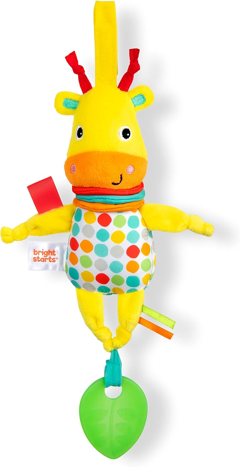 Bright Starts Pull, Play & Boogie Musical Activity Toy for Stroller - Giraffe - Unisex, Newborn + image number 4