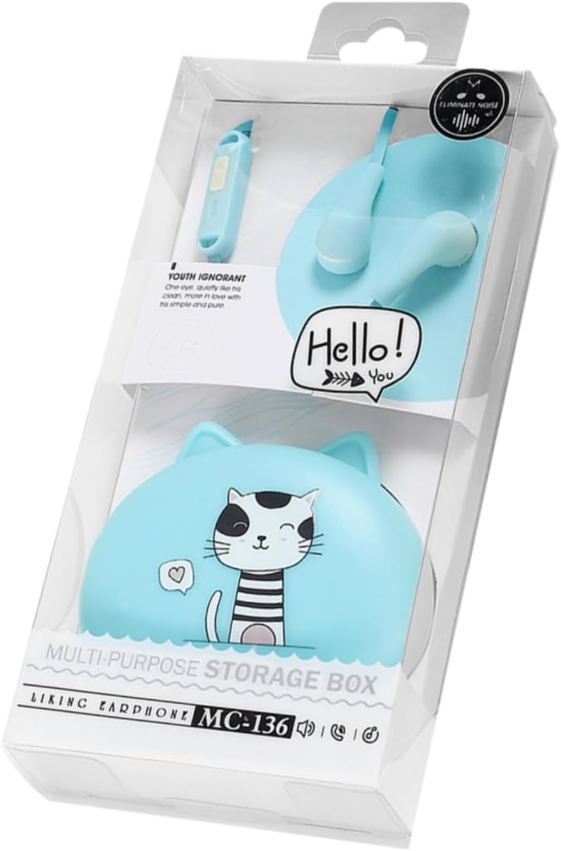 POPETPOP In-Ear Wired Earphones with Microphone Compatible with Huawei Phones Portable Corded Headphones for Computer Use Dc5.00 Voltage image number 6