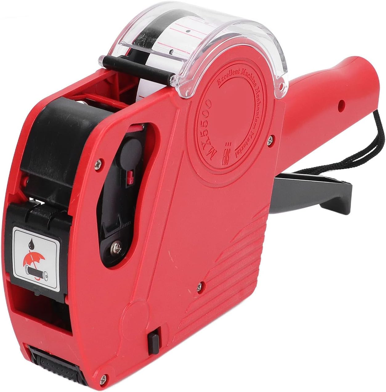 MX5500 8 Digits Price Tag Gun, Compact 1 Line Pricing Gun Numerical Tag Gun, Label Maker Pricing Label Gun Kit for Grocery Store, Store Marking, Warehouse, Retail & Office (Red) image number 5