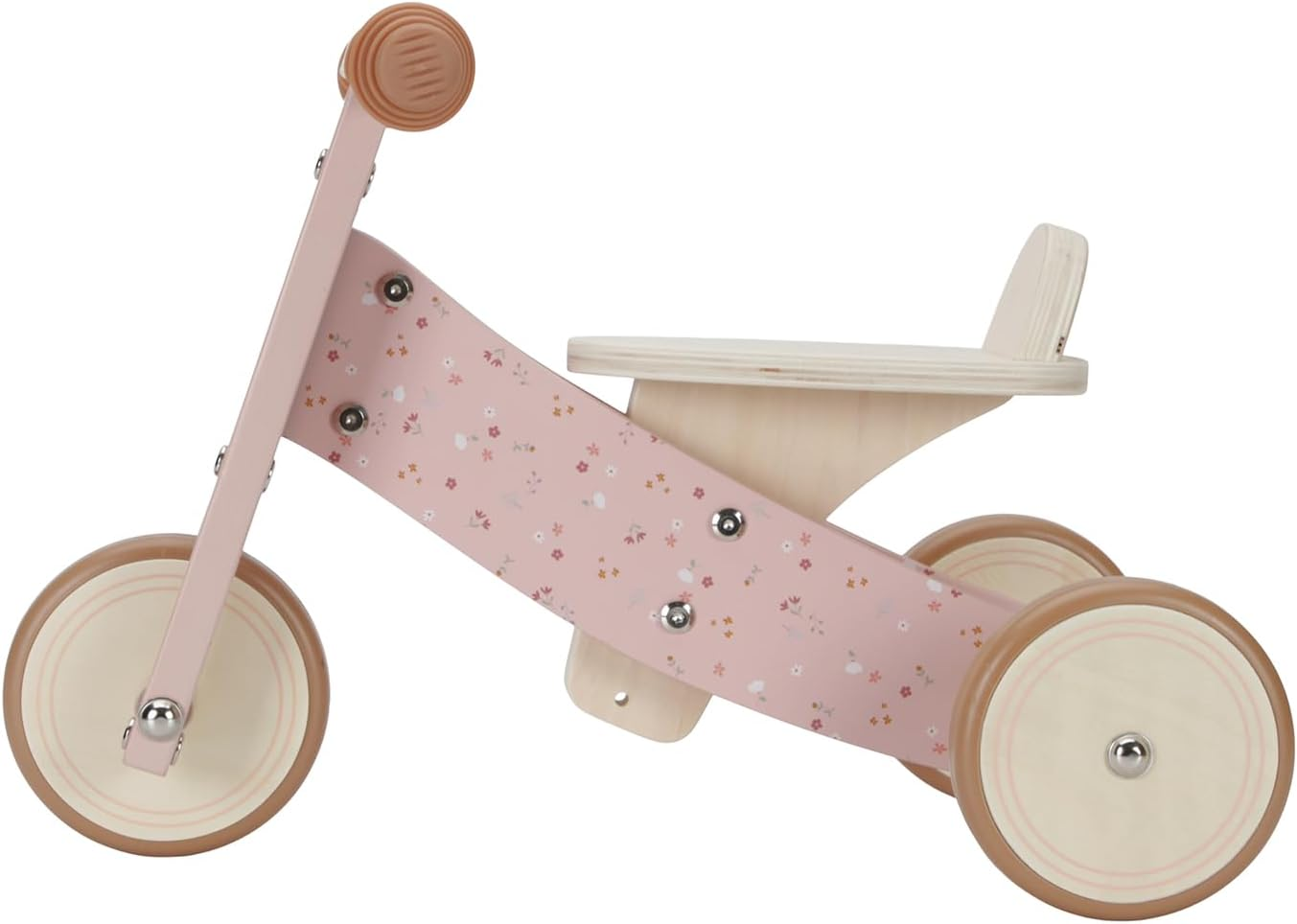 Little Dutch Wooden Tricycle, Pink image number 4