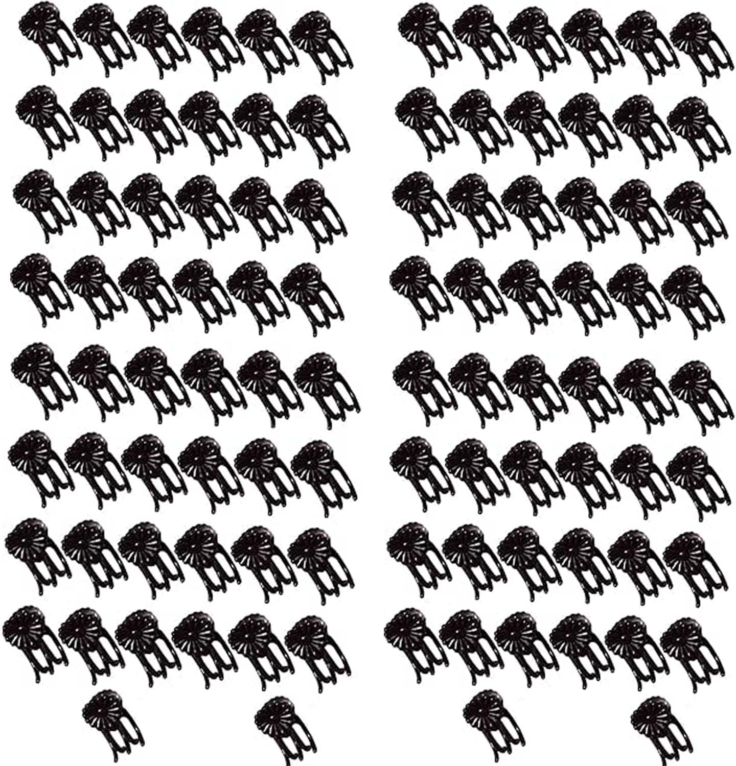 EOMECUIGAO Plant Orchid Clips 100 PCS Durable Garden Plant Clamps for Stems Branches Vines Secure Flowers Support Growth Prevent Drooping in Greenhouses Gardens Potted Plants（Dark Brown） image number 2