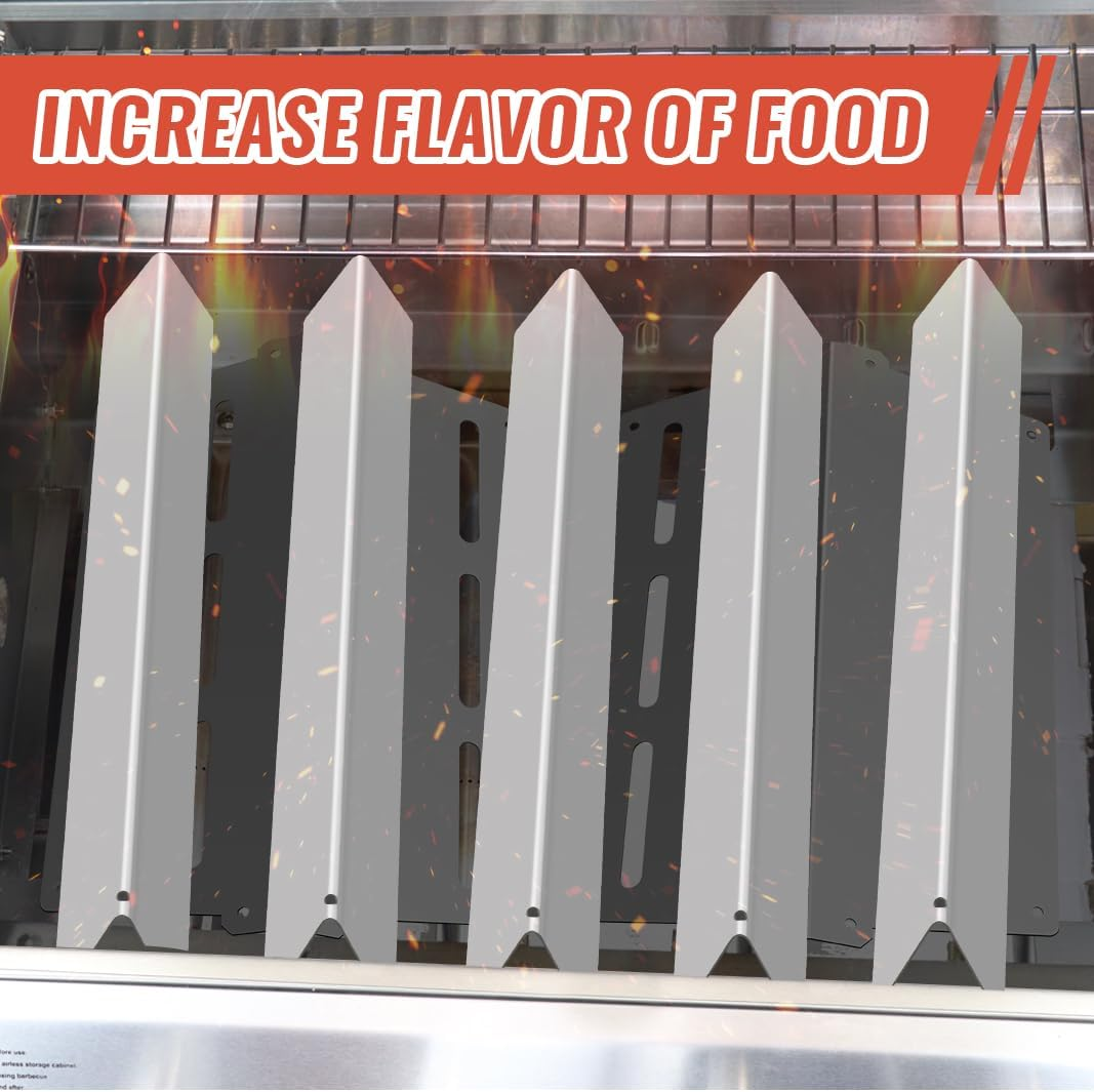 Grill Replacement Parts for Weber Genesis 300 Series E310 E320 E330 S310 S320 S330 E-310 E-320 S-310 S-320 E/S-330 EP/CEP-310 EP/CEP-320 EP/CEP-330 Stainless Steel Flavorizer Bars Heat Deflector - 2+5+62752-3+7524 image number 6