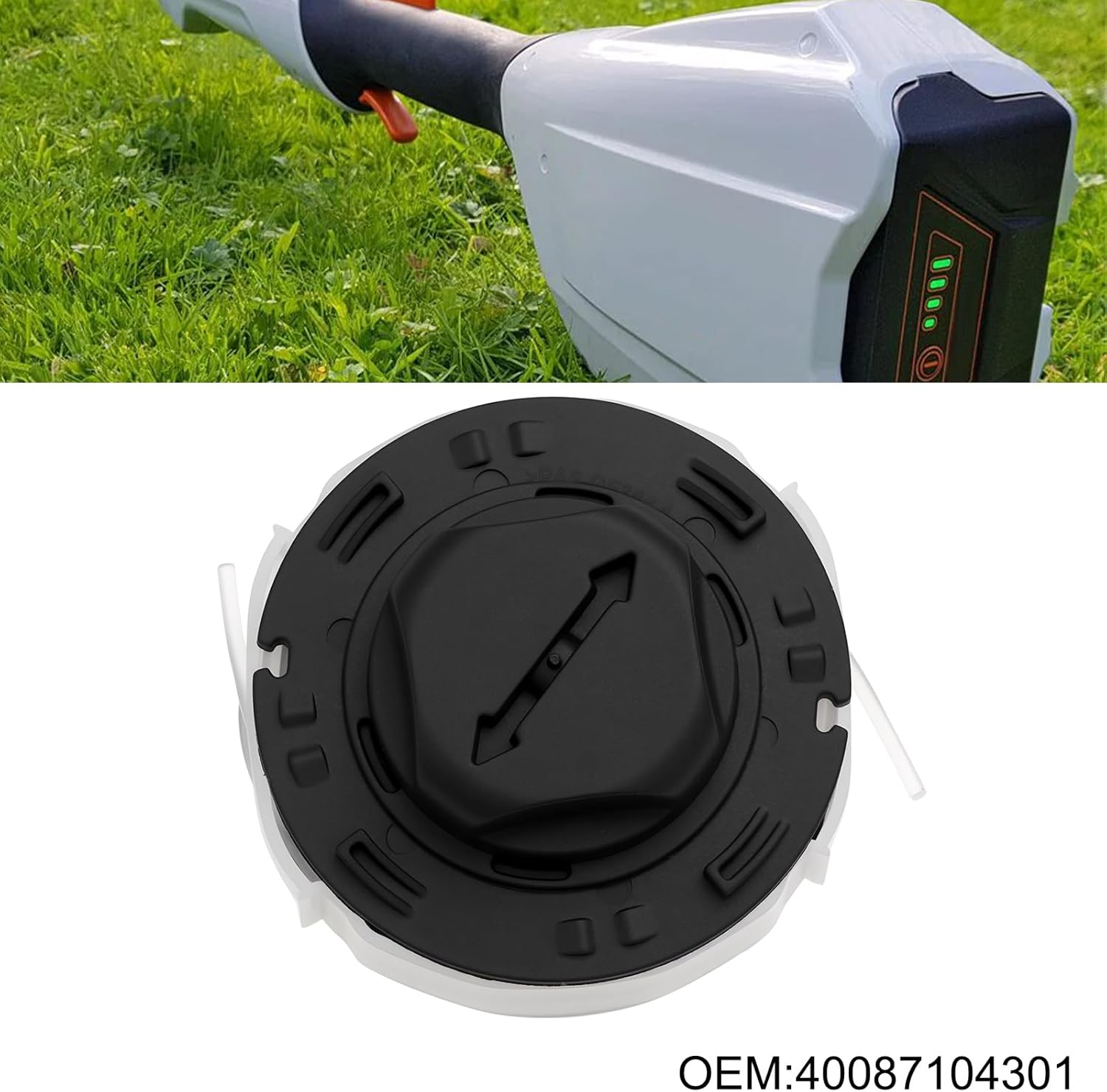 Create Idea 2X Trimmer Spool Replacement Compatible with STIHL FSA 56 FSE 52 Line Rewind Head 4008 710 4301 image number 1