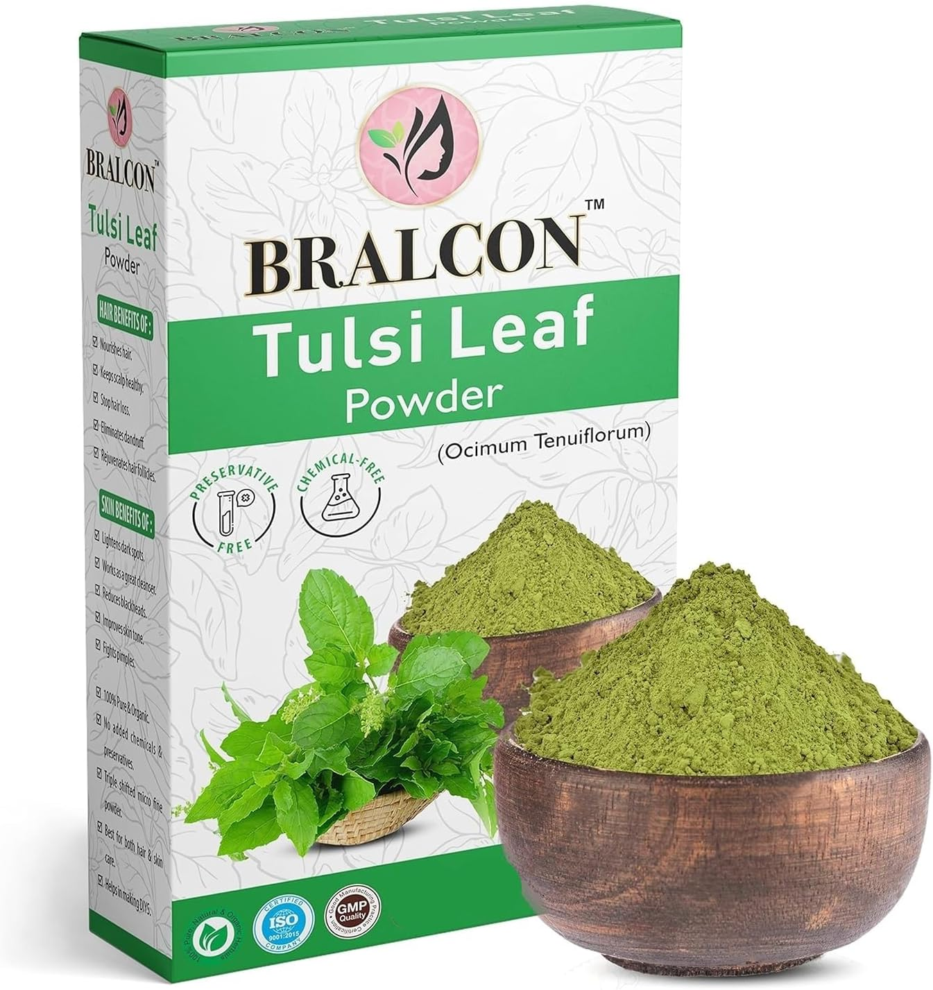 Organic Amla, Tulsi Leaf, Mulethi Powder Combo-300G(100G X 3 Pack)|Amla Powder, Tulsi Powder, Mulethi Powder for Face, Skin Whitening & Hair Growth|Liquorice Powder for Hair & Skin Care image number 6