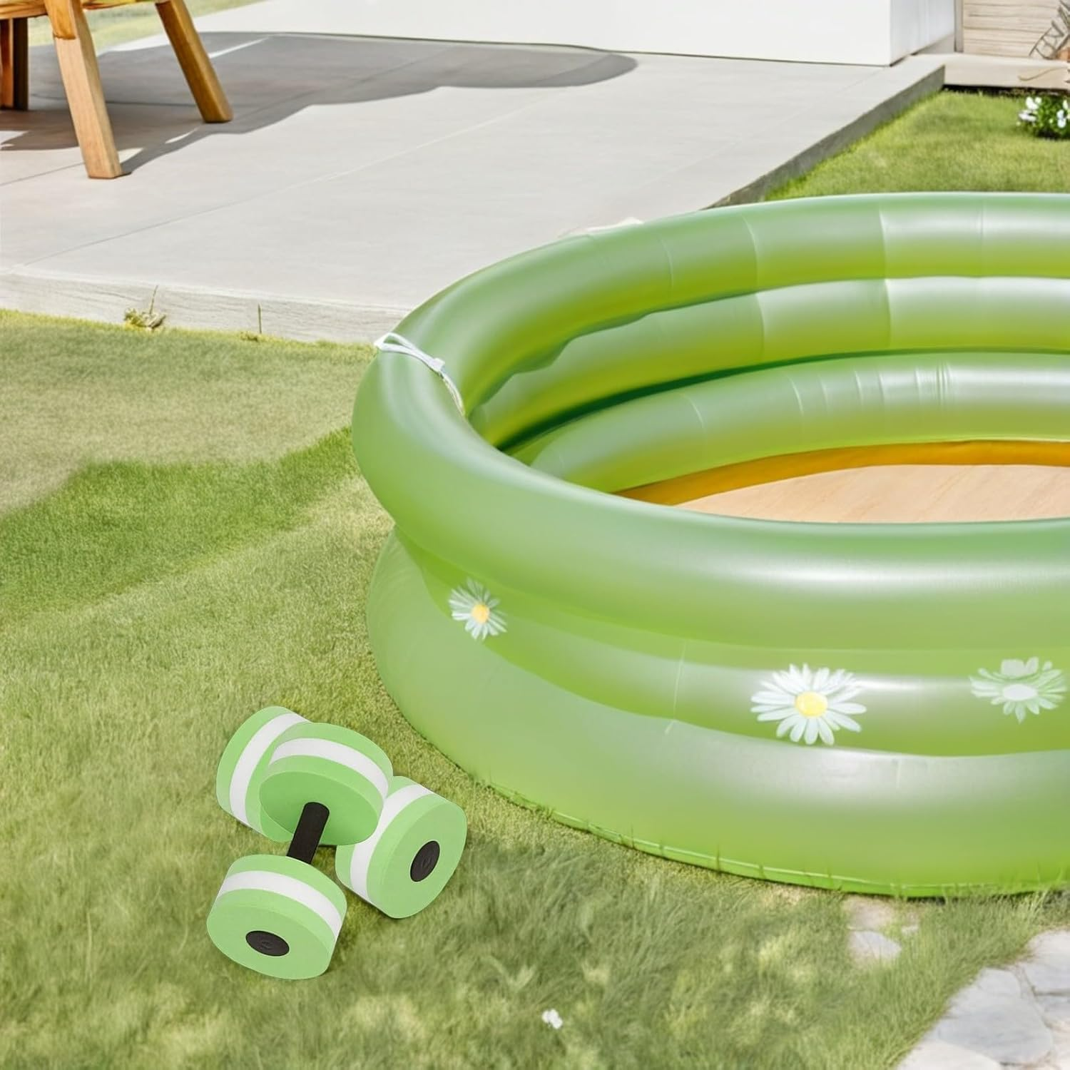 JOINPAYA Water Dumbbells for Pool Aquatic Exercise Eva Resistance Barbells for Water Aerobics Fitness Workouts image number 6