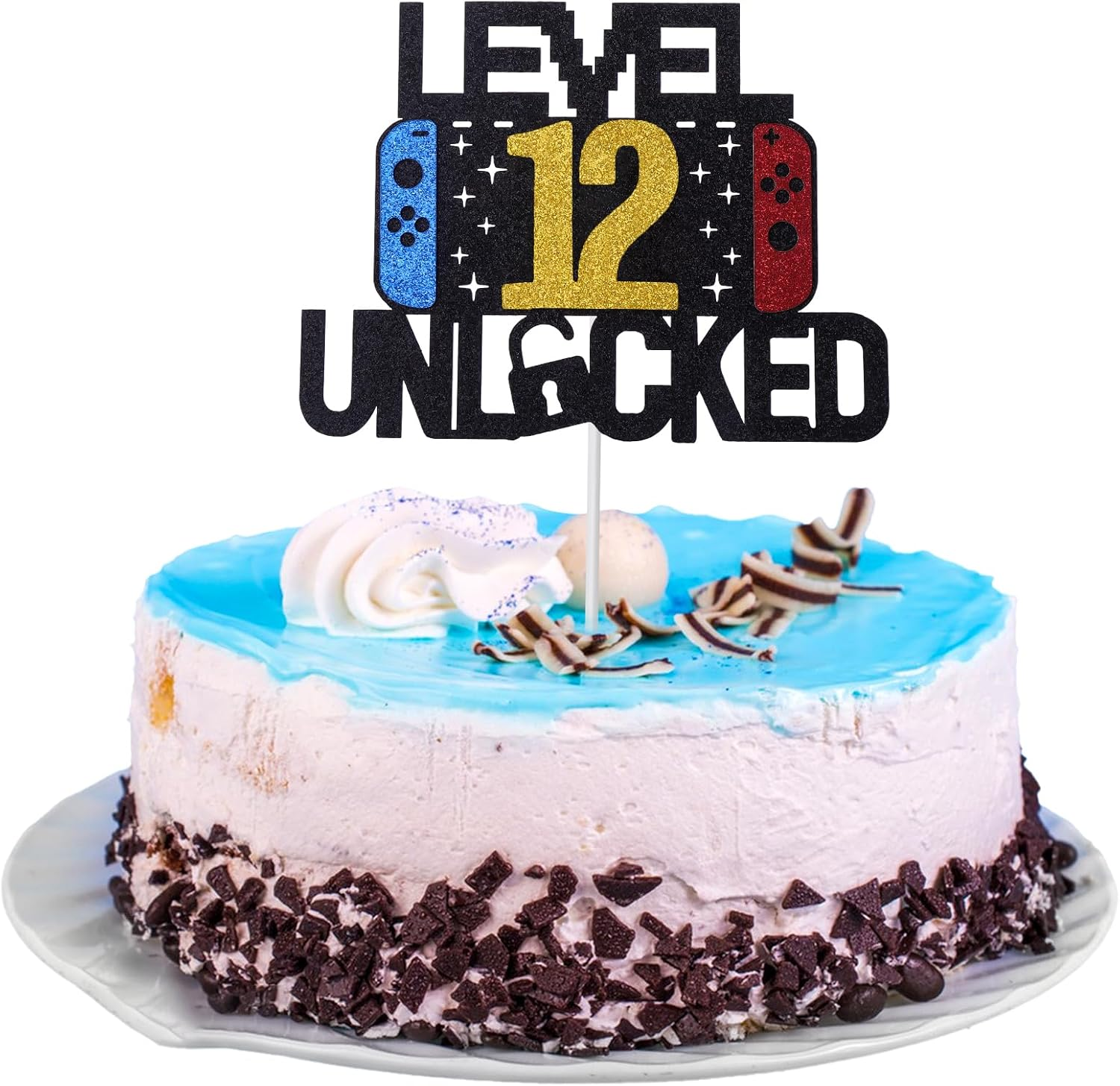 13Th Birthday Cake Topper Gaming Cake Topper Personalized Happy Birthday Cake Topper Decoration Birthday Game Party Supplies for Kids Boys