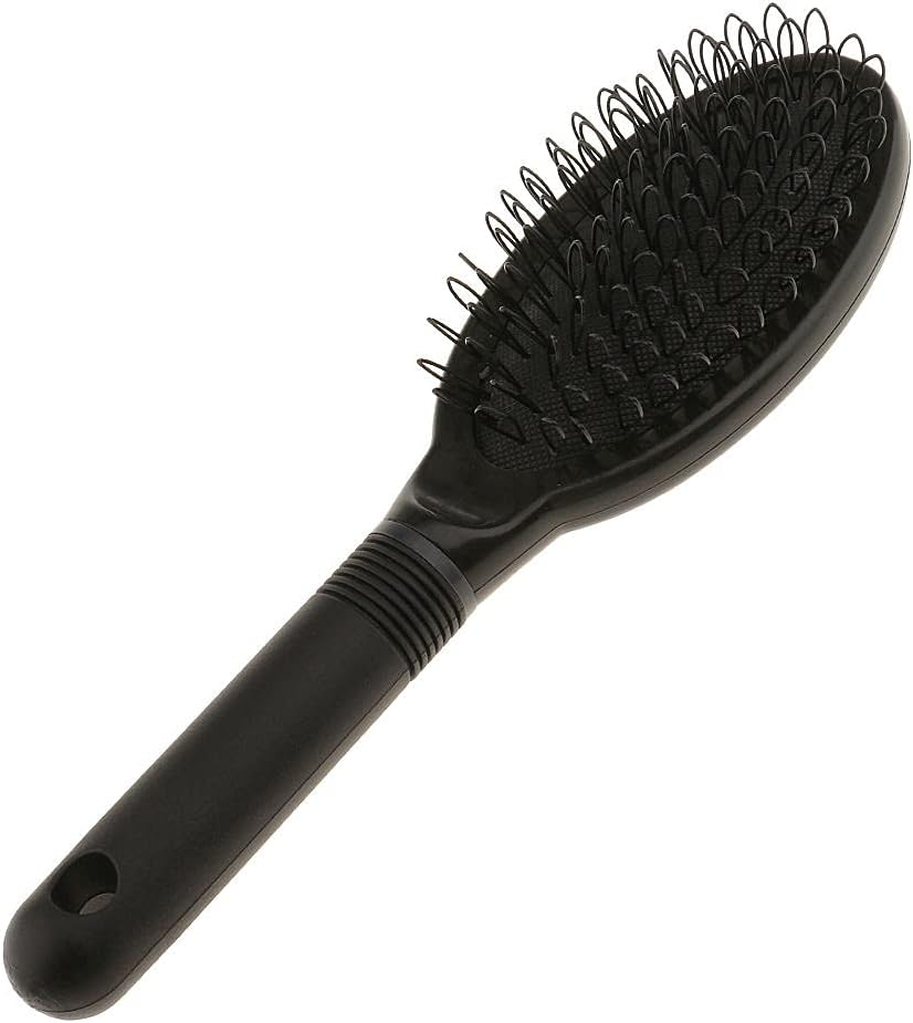 B Blesiya Loop Wigs Brush for Silicone Micro Ring Hair Bun Extension, Black, as Described image number 1