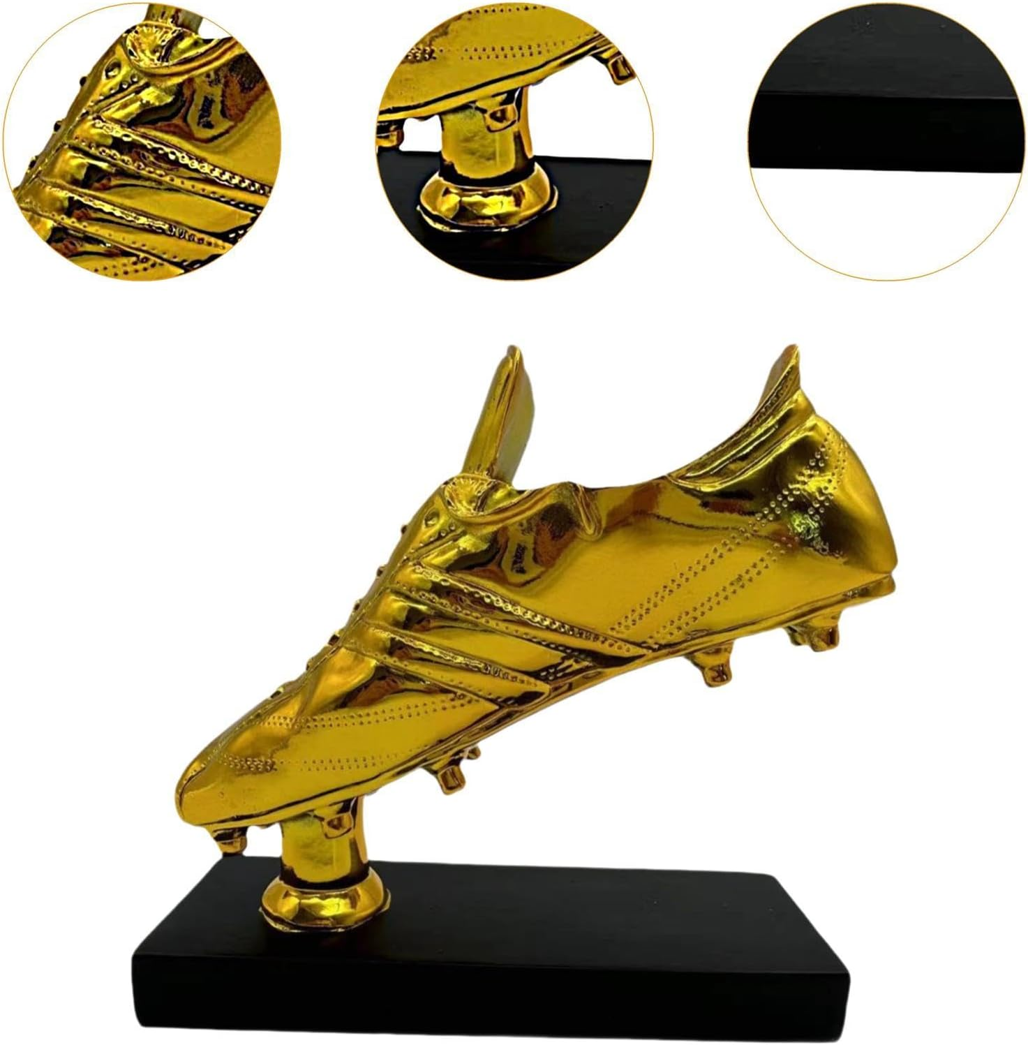 Generic Golden Boot Soccer Trophy Sculpture Figurine Resin Trophy for Home Decor Entrance image number 4