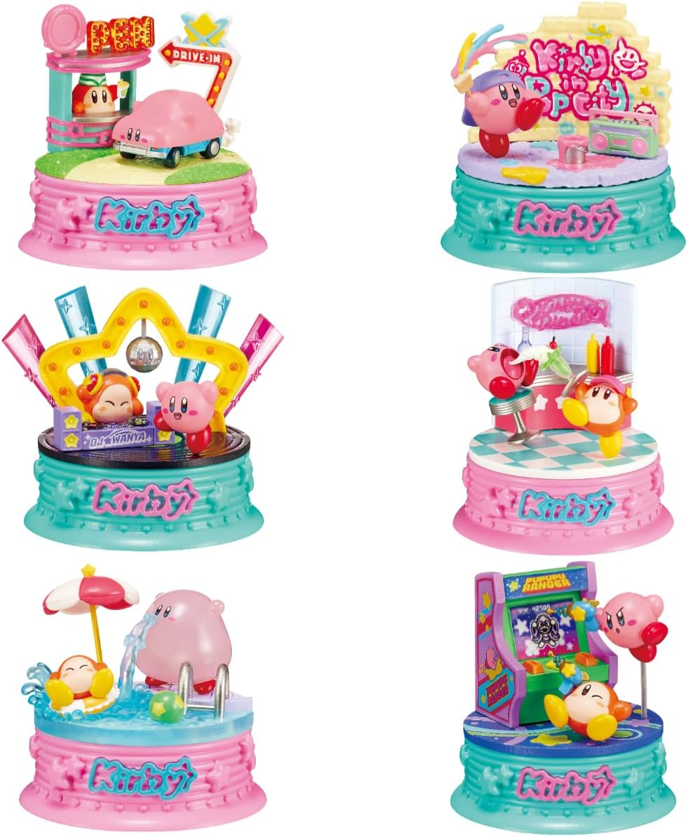 Re-Ment Kirby in Pop City!! Box Approx. H 4.5 X W 2.8 X D 2.8 Inches (115 X 70 X 70 Mm), Made of PVC and ABS