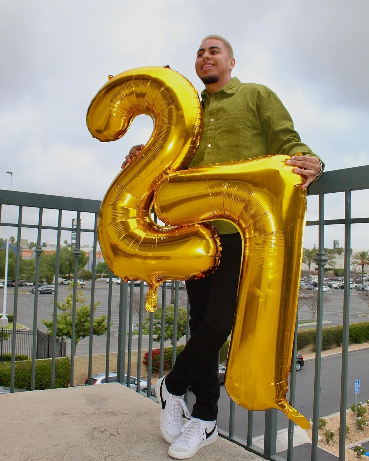 Gold 2 Balloon, Number Balloon 40 Inch, Two Balloon Number Birthday Decorations, Second 2Nd Birthday Party Supplies, Number 2 Balloon image number 5