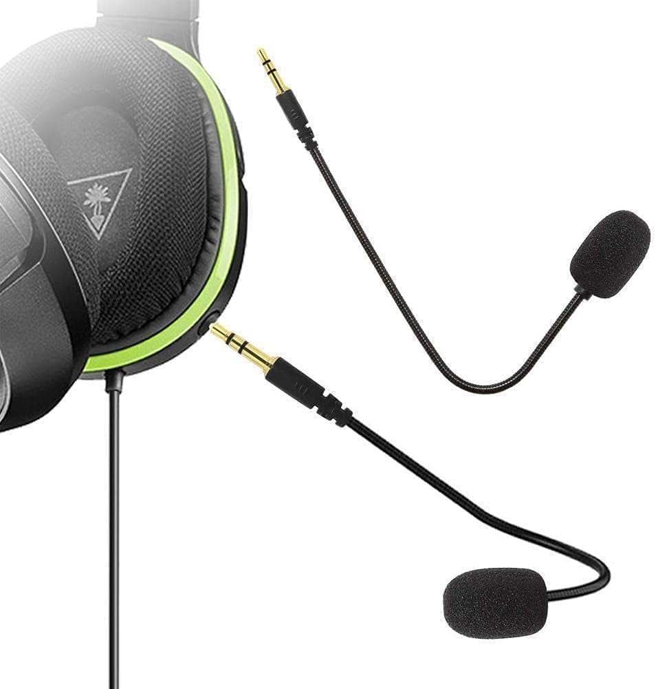 Wpppan Headset Microphone 3.5Mm Plug, Black Headset Microphone Adjustable 360 Degrees Bendable Jack Headphone Controller Z5A5 Combined, 3.5Mm Game Gaming Mic to Mic Headsets Accessories