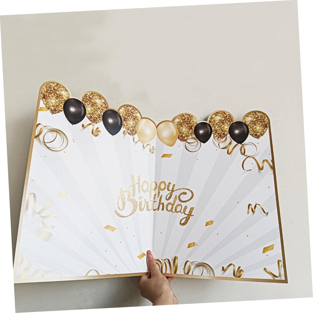 Large Birthday Guest Book Elegant Memory Album for Birthday Party Supplies Guest Journal with Faderesistant Pages for Cherished Memories and Signatures image number 6