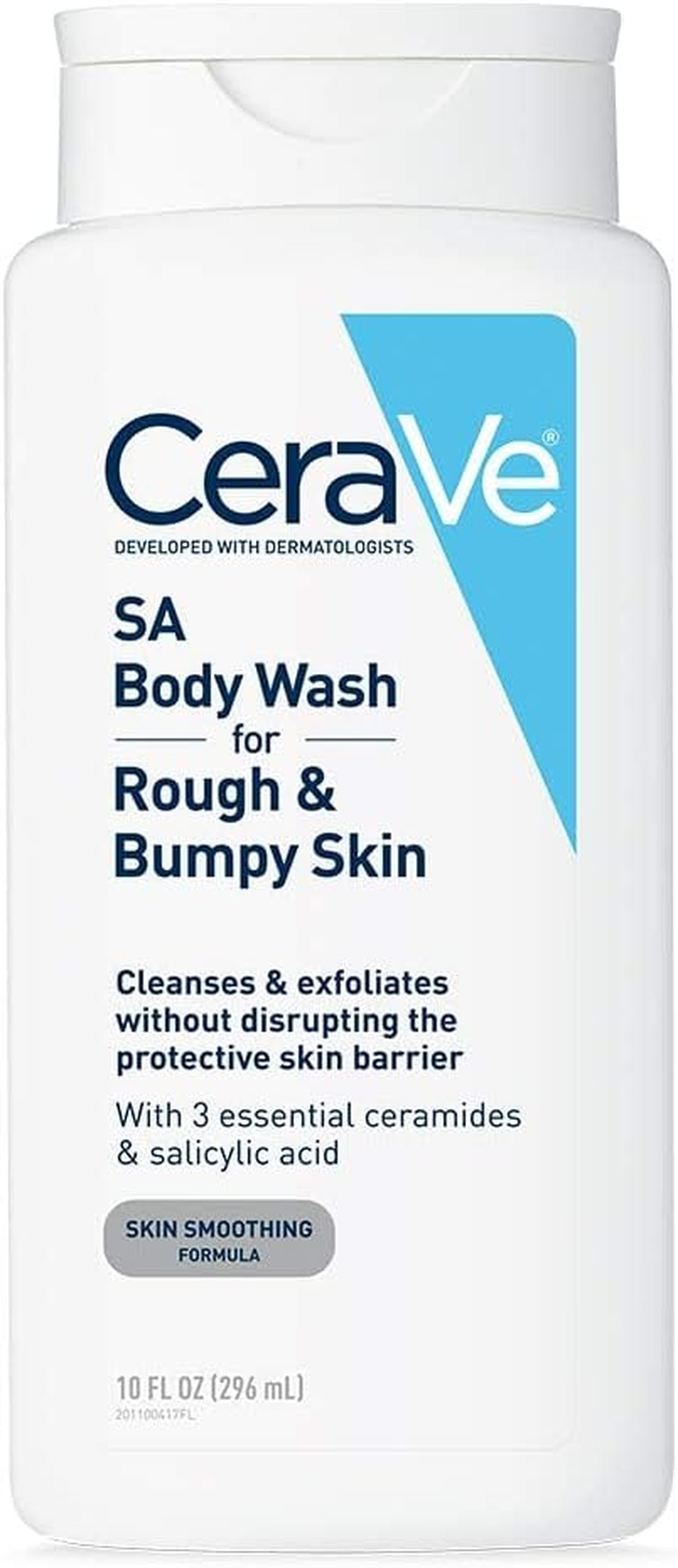 Cerave Body Wash with Salicylic Acid | Fragrance Free Body Wash to Exfoliate Rough and Bumpy Skin | Allergy Tested | 10 Ounce image number 6