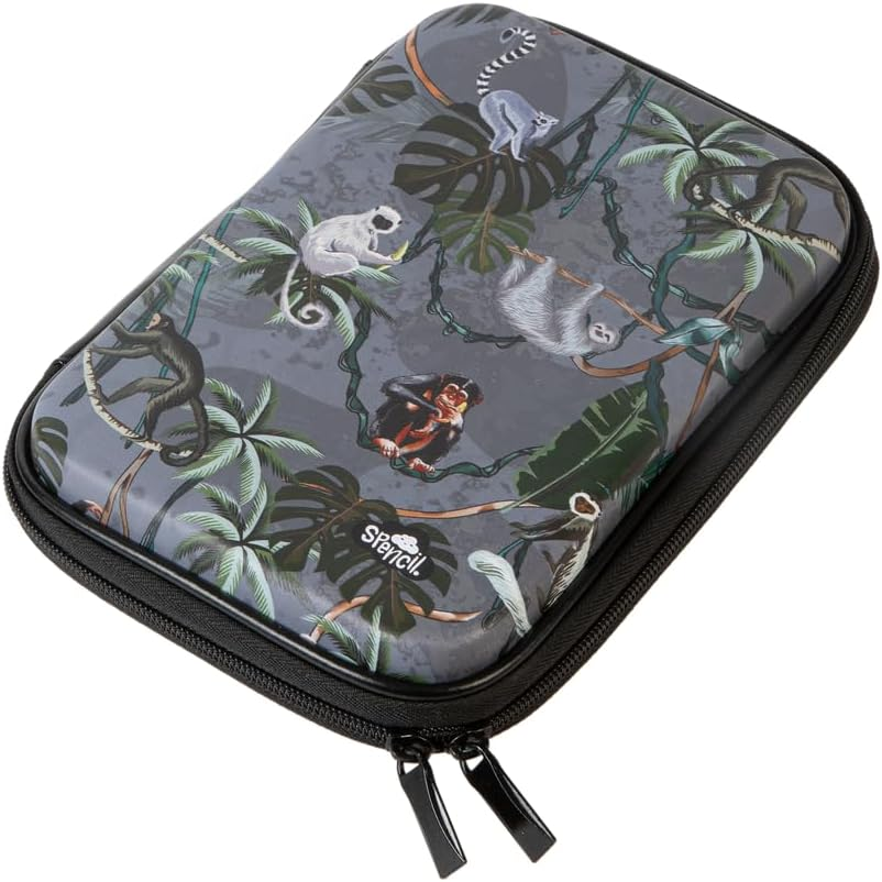Hard Head Pencil Case - Jungle Mayhem Hard Kids Pencil Case image number 2