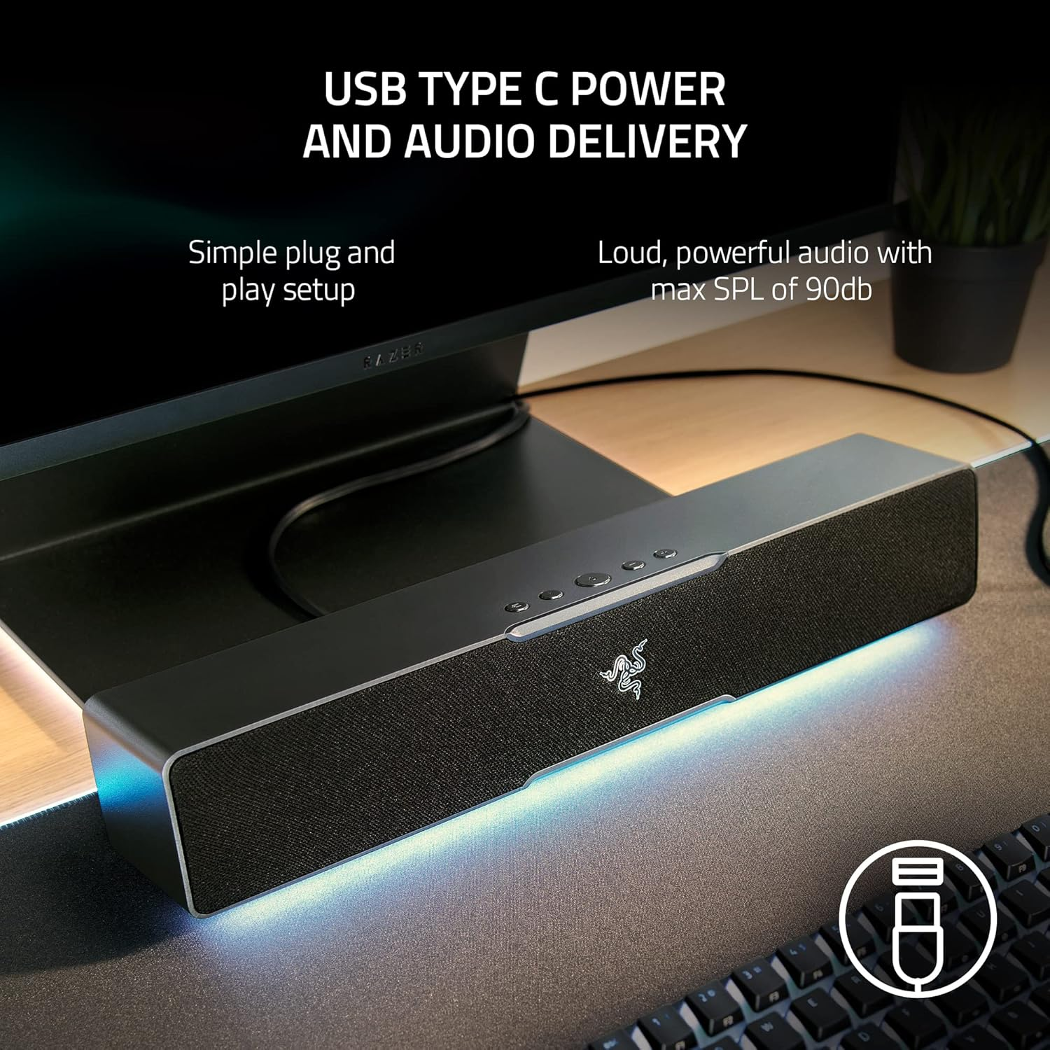 Razer Leviathan V2 X Multi-Driver PC Gaming Soundbar [RZ05-04280100-R3M1] image number 1