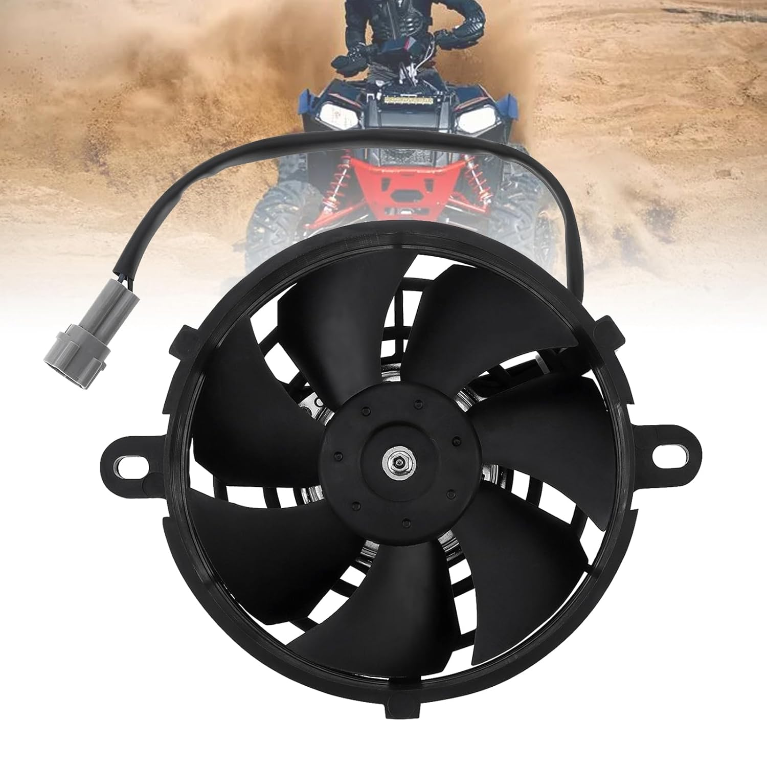 Windance Universal Motorcycle Radiator Cooling Fan for Pit Dirt Bike Motocross ATV UTV Quad Go Kart Buggy, Oil Cooler Water Cooler Electric Fan (5Inch)