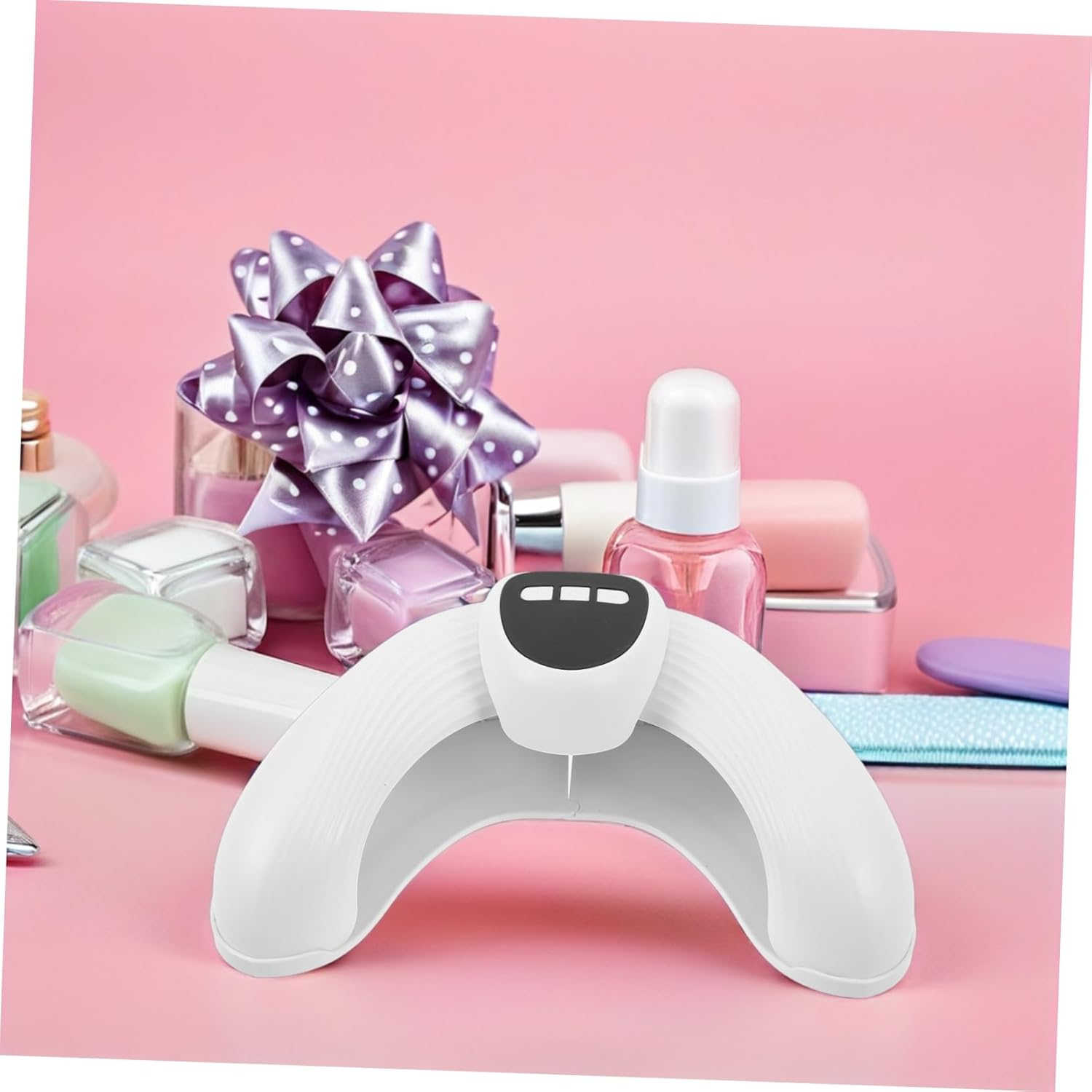 BIUDECO UV LED Nail Lamp Shaped Stretchable Design Dual Light Source for Polish Curing Automatic Sensor Blackening UV Protection Portable Nail Dryer for Home and Salon Use image number 5