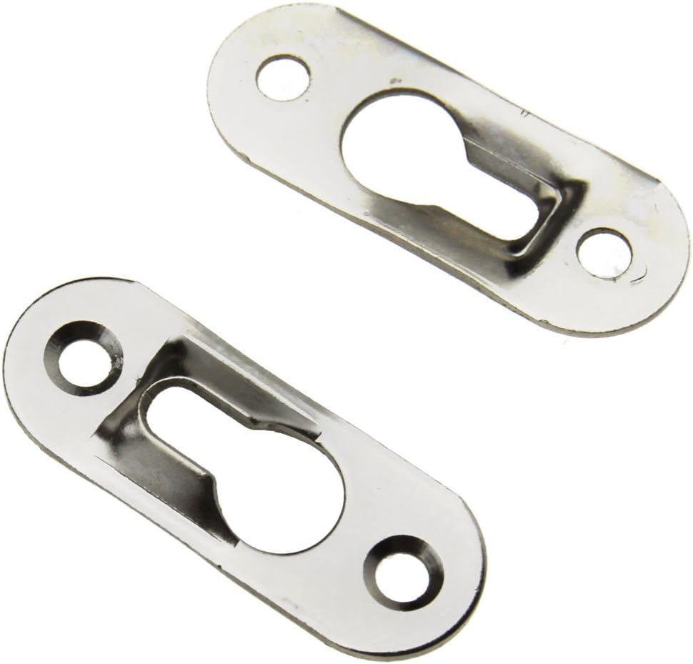 SING F LTD 20Pcs Metal Keyhole Hanger Fasteners for Picture Frames Mirrors Cabinet image number 1