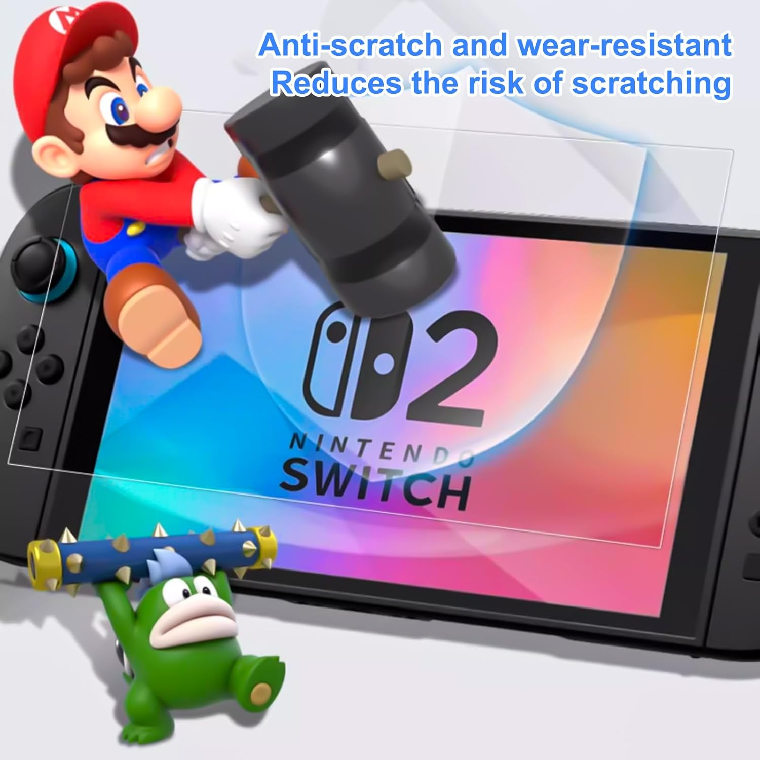 Screen Protector Glass for Nintendo Switch 2 2025 with [Alignment Frame], Premium Tempered Glass（2 Pack） image number 5