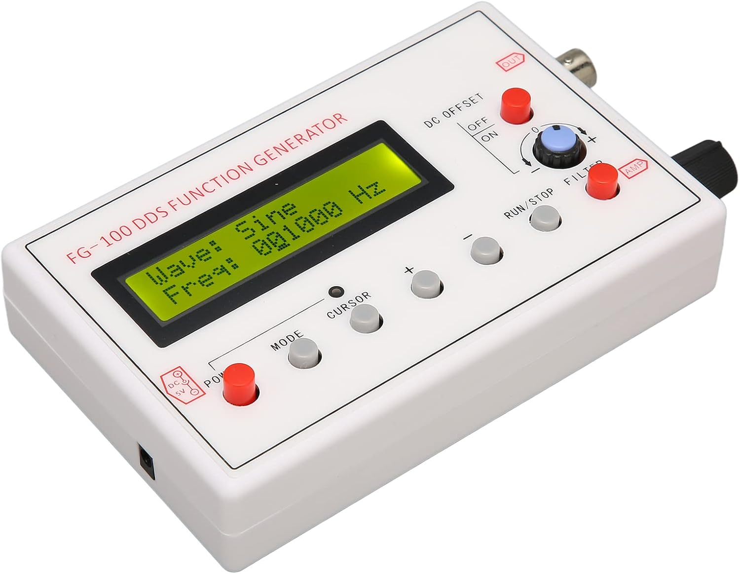 1Hz‑500Khz DDS Functional Signal Generator, Sine Triangle Square Sawtooth Waveform Function Generators, DDS Functional Signal Generator for Electronic Circuit Testing and Debugging image number 1