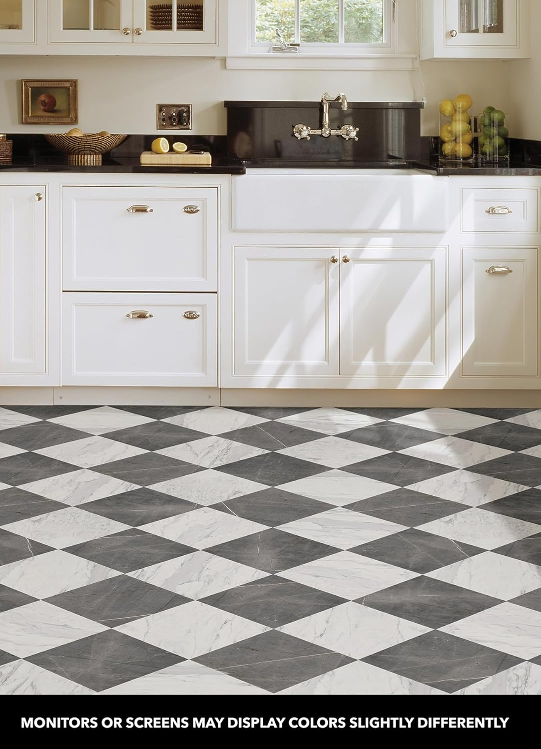 Floorpops 12-In by 12-In Grey & White Marble Bonneville Peel & Stick Floor Tiles image number 2