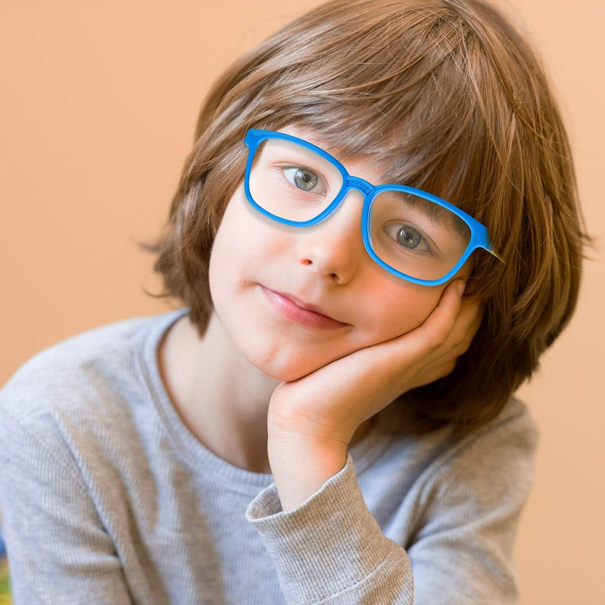 2 Pack Kids Blue Light Blocking Glasses for Girls & Boys 3-12, Toddler Fake Play Computer Screen Bluelight Blocker, Pink Green+ Blue Yellow, Medium image number 4