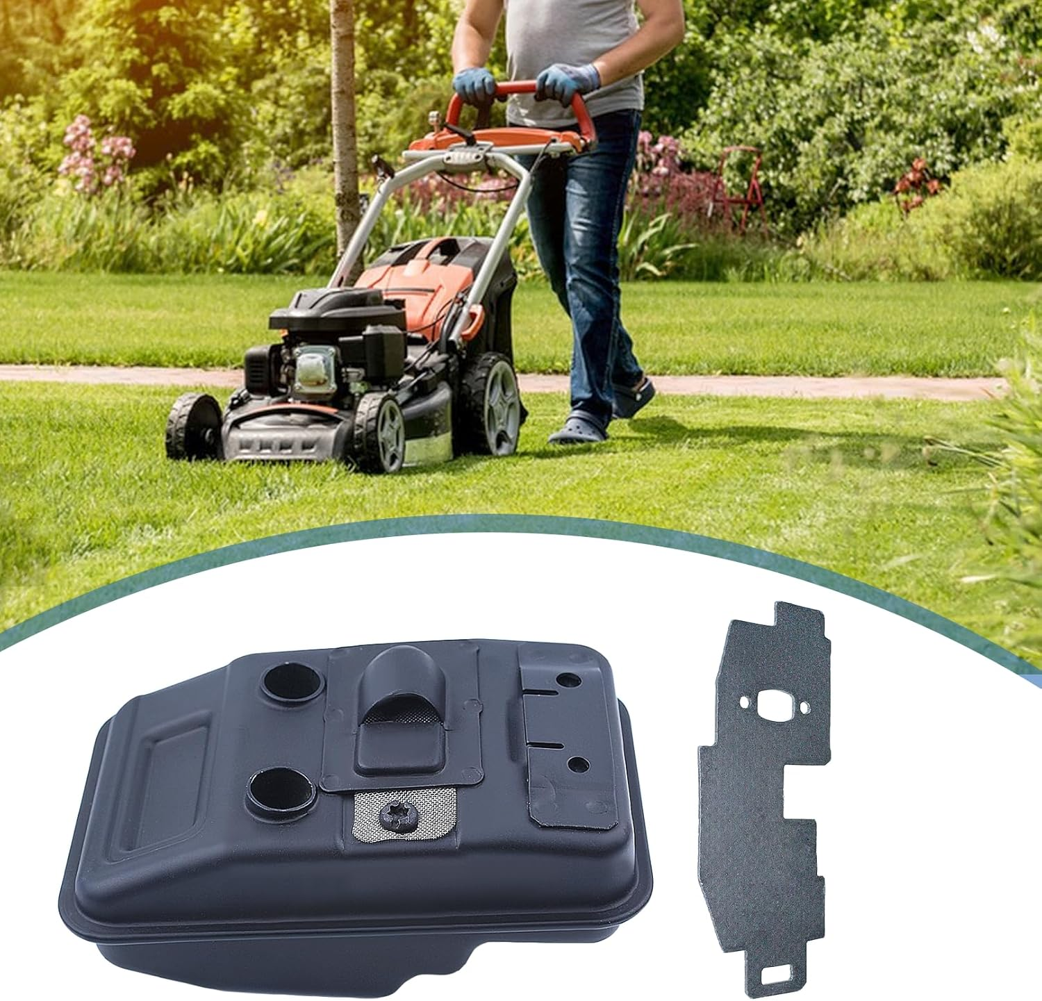 AUMEL Exhaust Muffler with Gasket Kit for Stihl FS75 FC75 FS80 FS85 Trimmer 4137-140-0603. image number 4