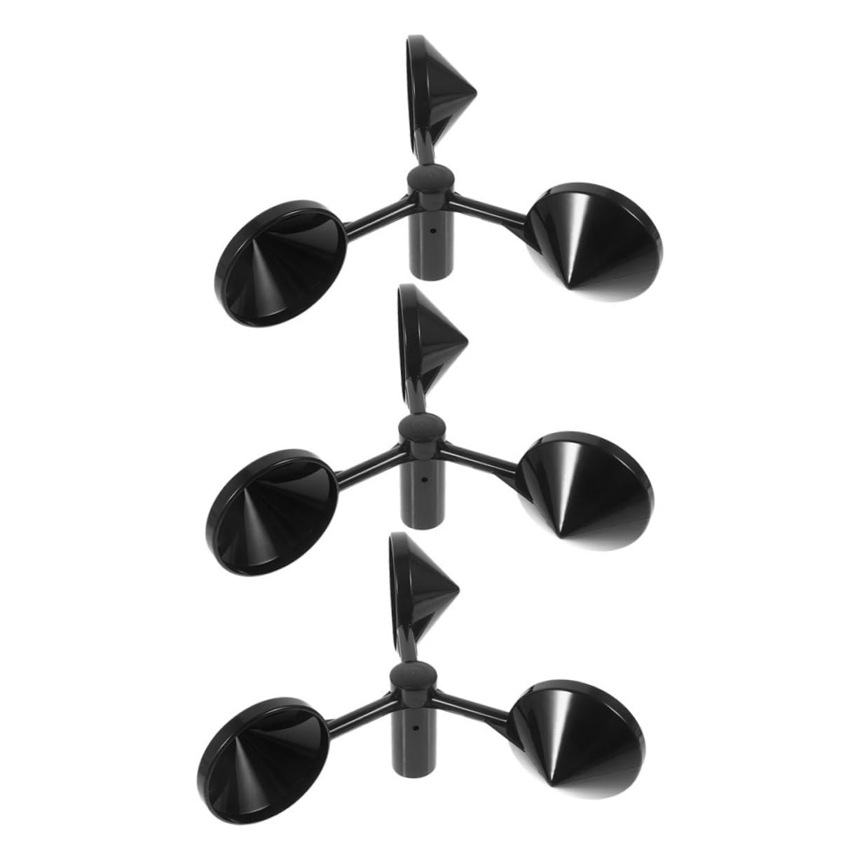 3Pcs Wind Speed Anemometer Cups Replacement Air Velocity Parts for Accurate Outdoor Wind Measurement Handheld Sensor Accessories for Meteorological Observations image number 2
