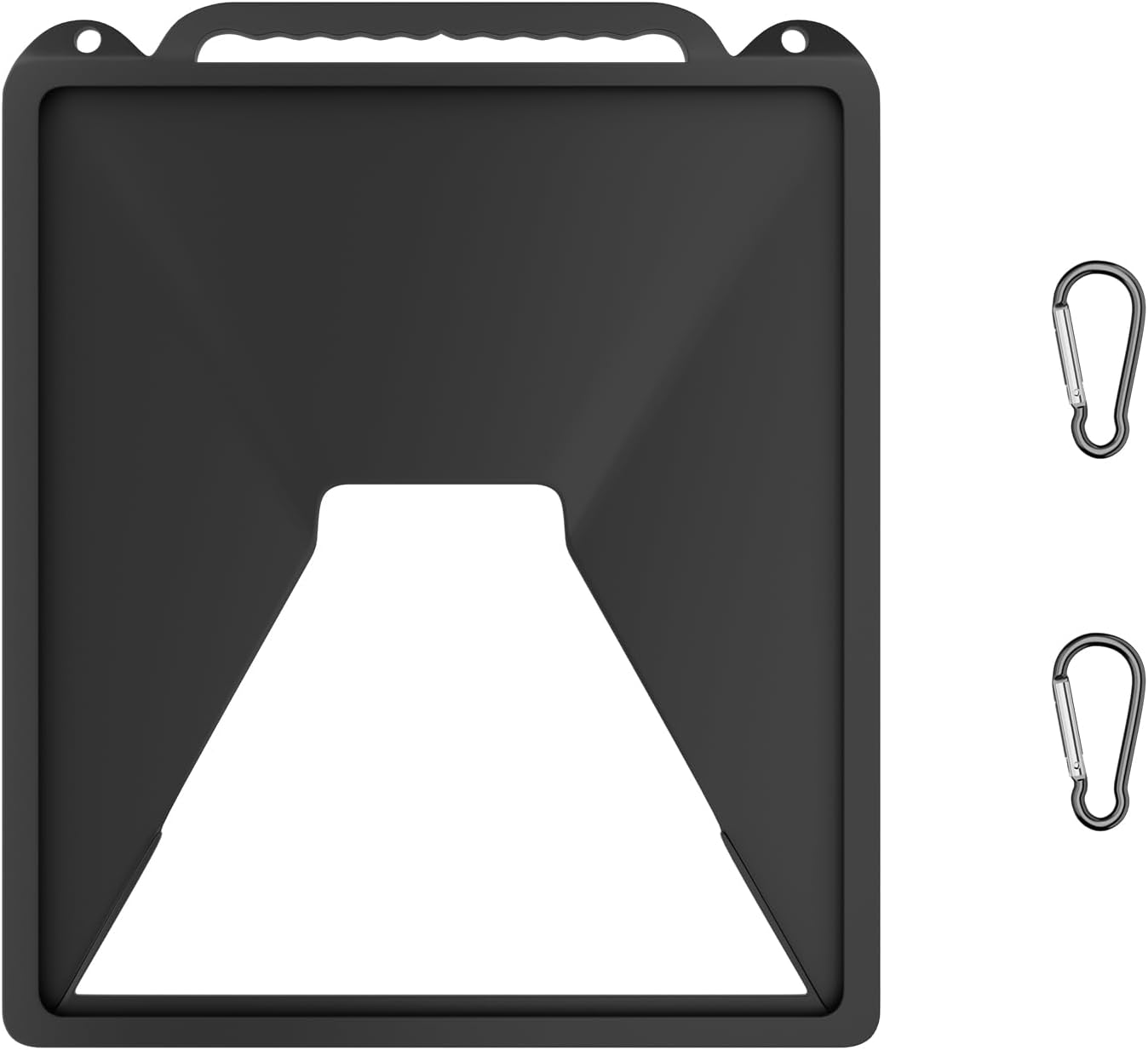 Starlink Mini Case Cover, Silicone Protector with Hook to Hang Starlink Mini on the Backpack for Non-Stop Signal Black - White image number 2