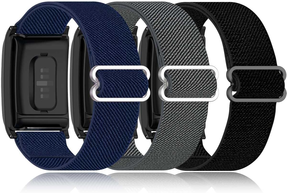 3 Pack Stretchy Wristbands for Whoop 5.0/4.0/3.0 Straps, Adjustable Soft Sport Nylon Elastic Braided Bands for Whoop Wearable Health, Fitness& Activity Tracker image number 4