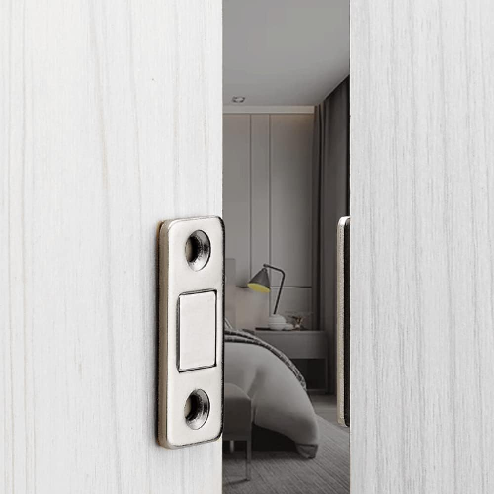 4 Pack Cabinet Magnetic Catch Strong Magnetic Door Catch for Sliding Door Window Kitchen Closet Cupboard Closure Door Closer image number 3