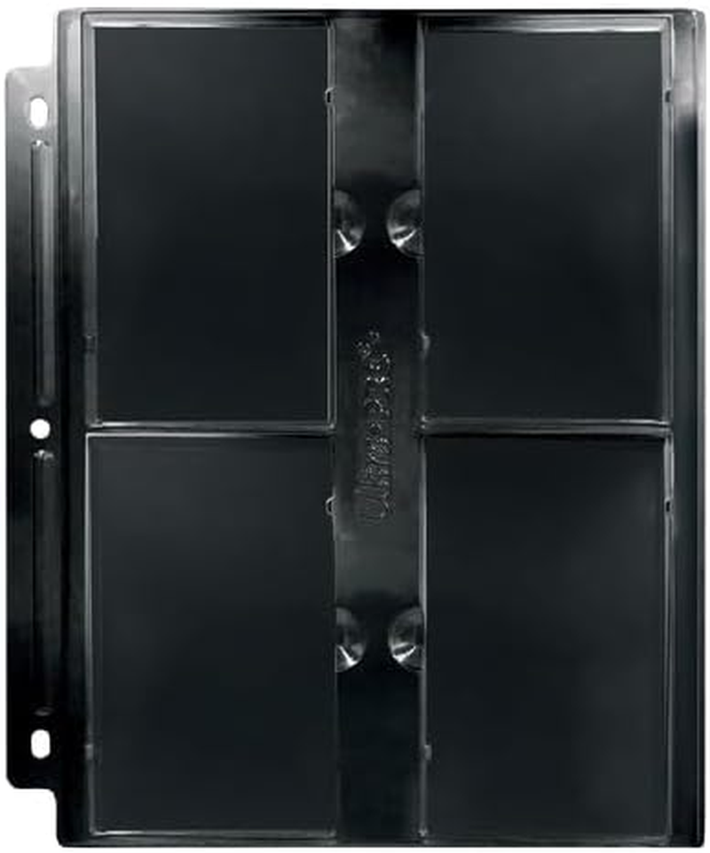 Ultra Pro 4-Pocket Pages for PSA, Black image number 1