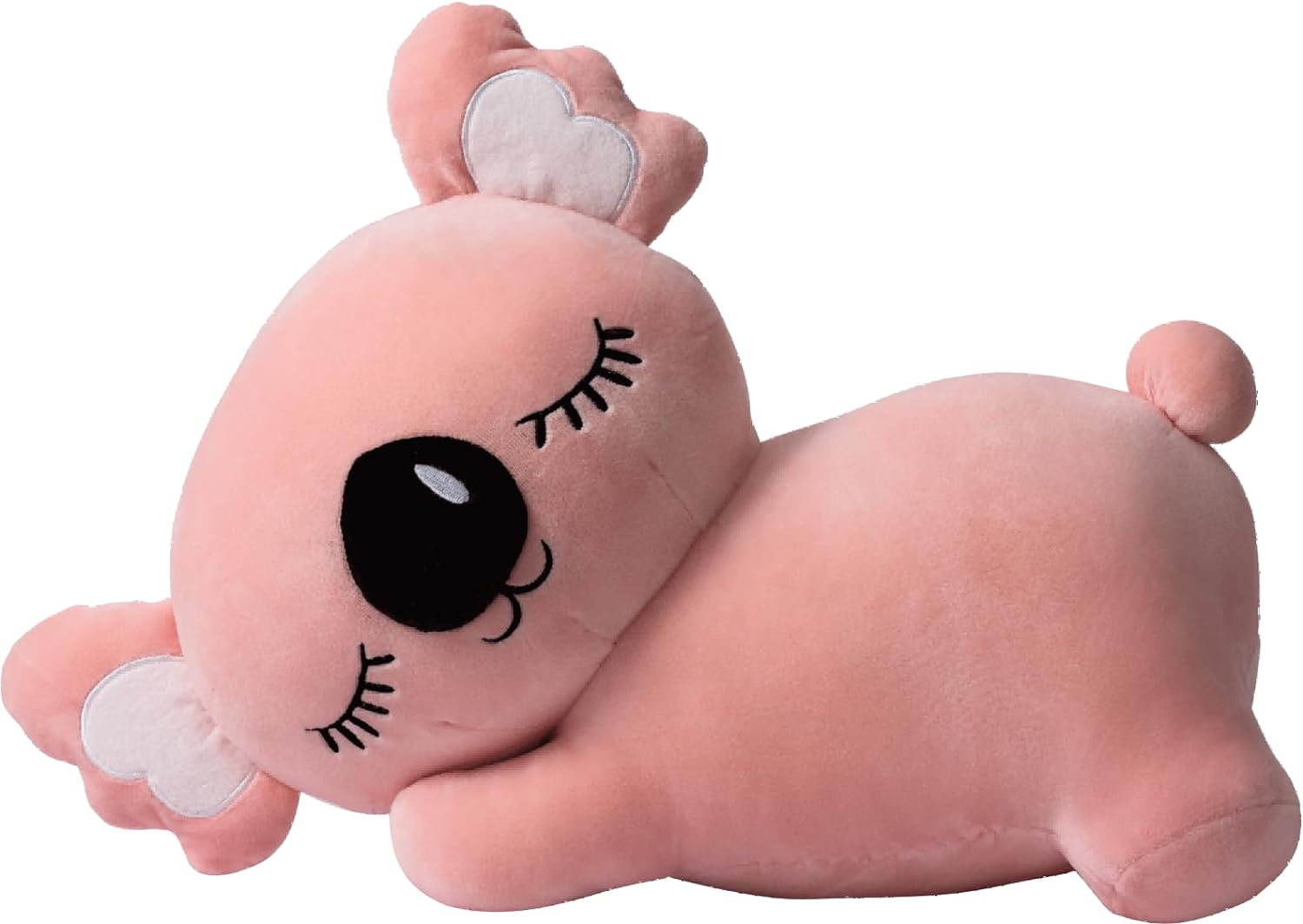 Cute Koala Throw Pillow Plush Toy, 100% Spandex Mink Soft Cushion, Adorable Cartoon Animal Pillow, Perfect for Kids and Adults, 45Cm X 30Cm, Pink