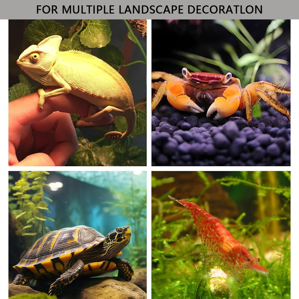 4 PCS Aquarium Ceramic Hideaway Rocks &ndash; Safe Fish Tank Decorations for Betta, Shrimp, Reptile Breeding, Hiding & Playing &ndash; Non-Toxic Cavern Caves for Aquatic Pets image number 6