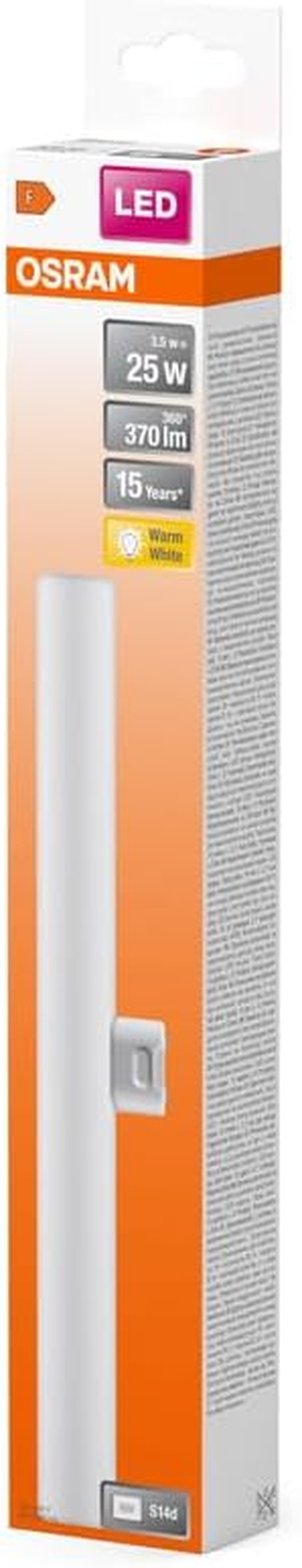 OSRAM Ledinestra 30 Cm Non-Dim 3.2W/827 FR S14D, White image number 4