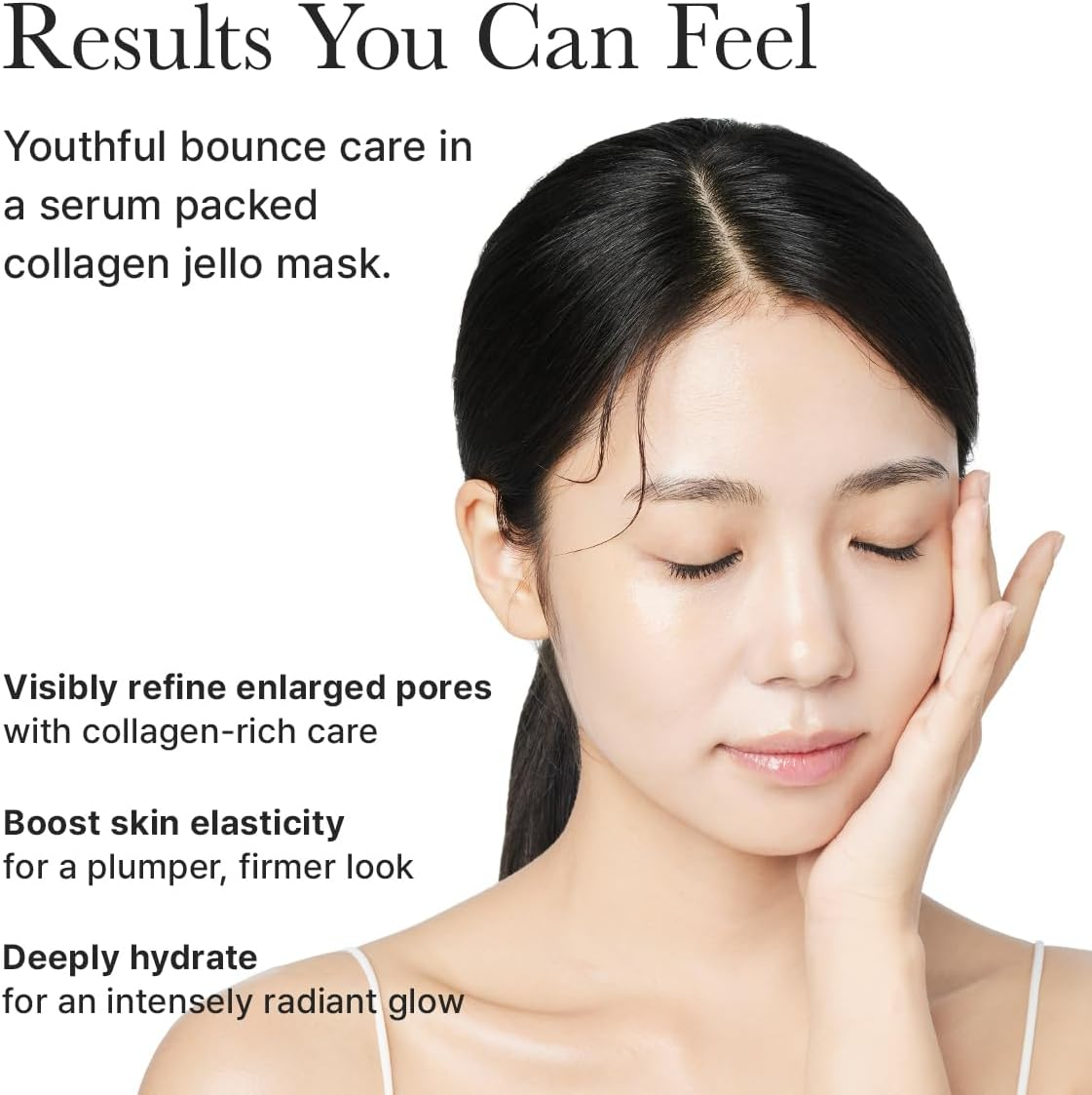 ARENCIA Red Collagen Jello Mask, Plump & Hydrating X 4Ea, Overnight Hydrogel Mask for Dry, Mature Skin, Packed with Collagen, 5 Peptides, 2% Niacinamide image number 1