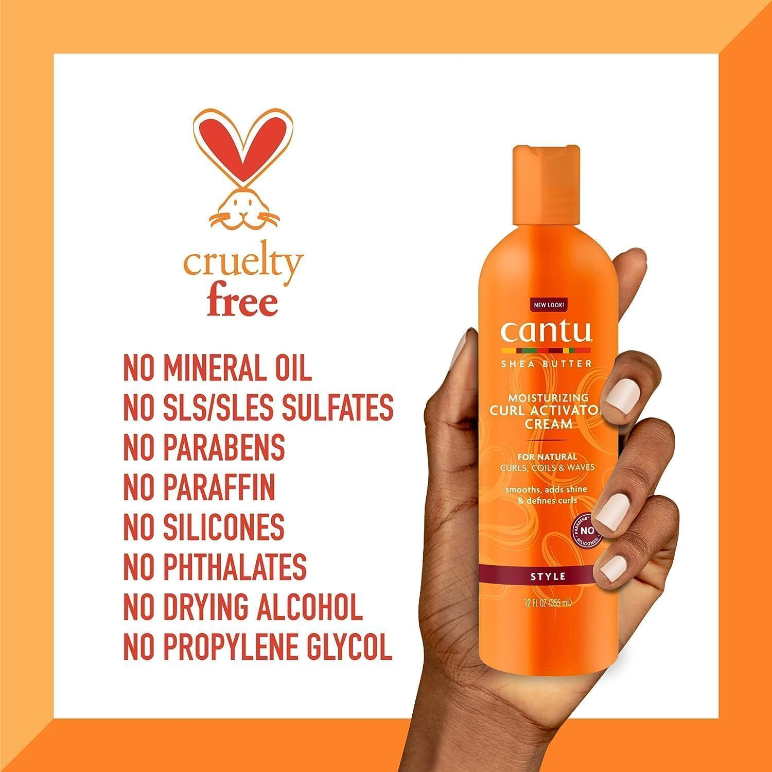 Cantu Shea Butter Moisturizing Curl Activator Cream 12 Oz. image number 6