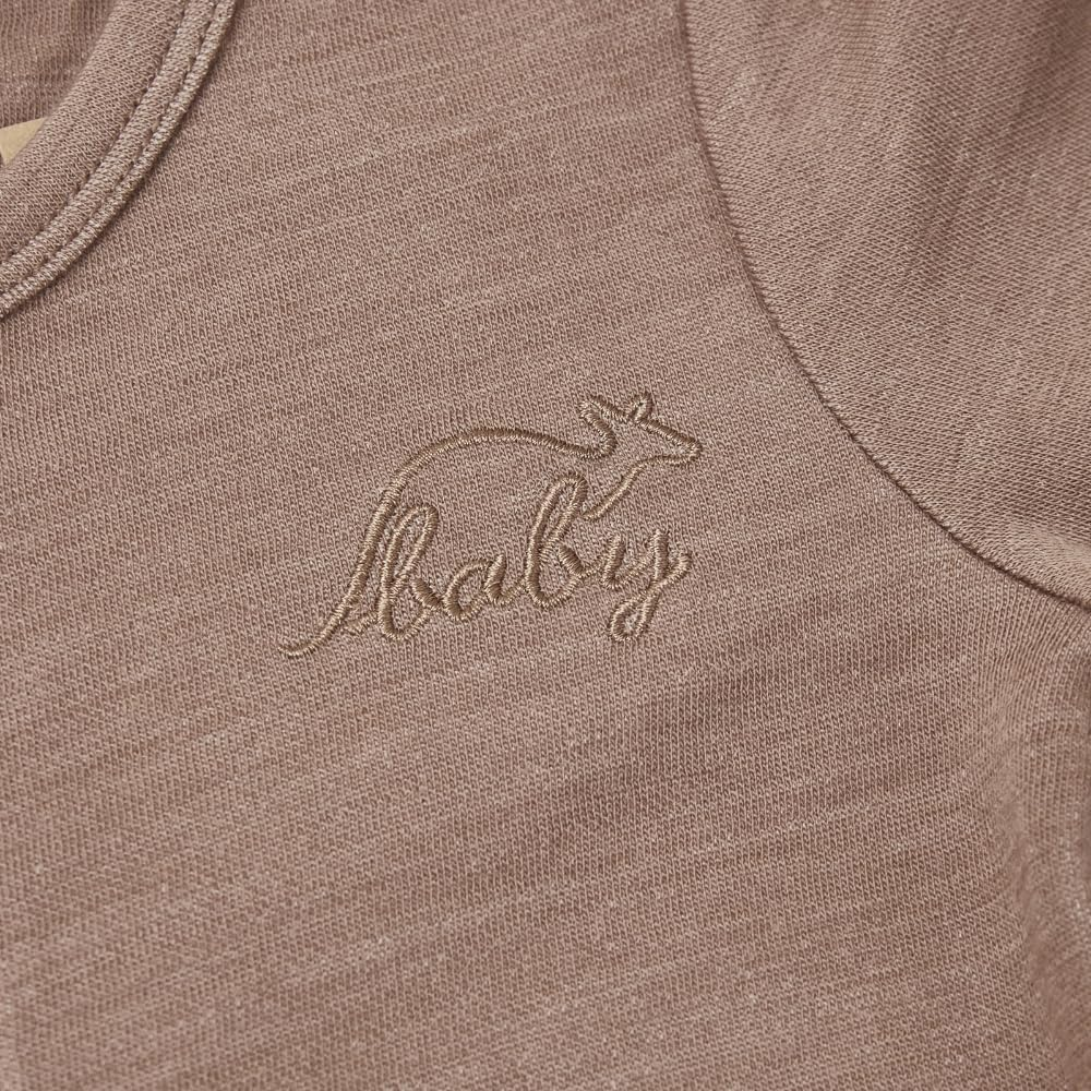 Merino Baby Merino Wool Coverall for 6-12 Months Babies, Brown Marle image number 4