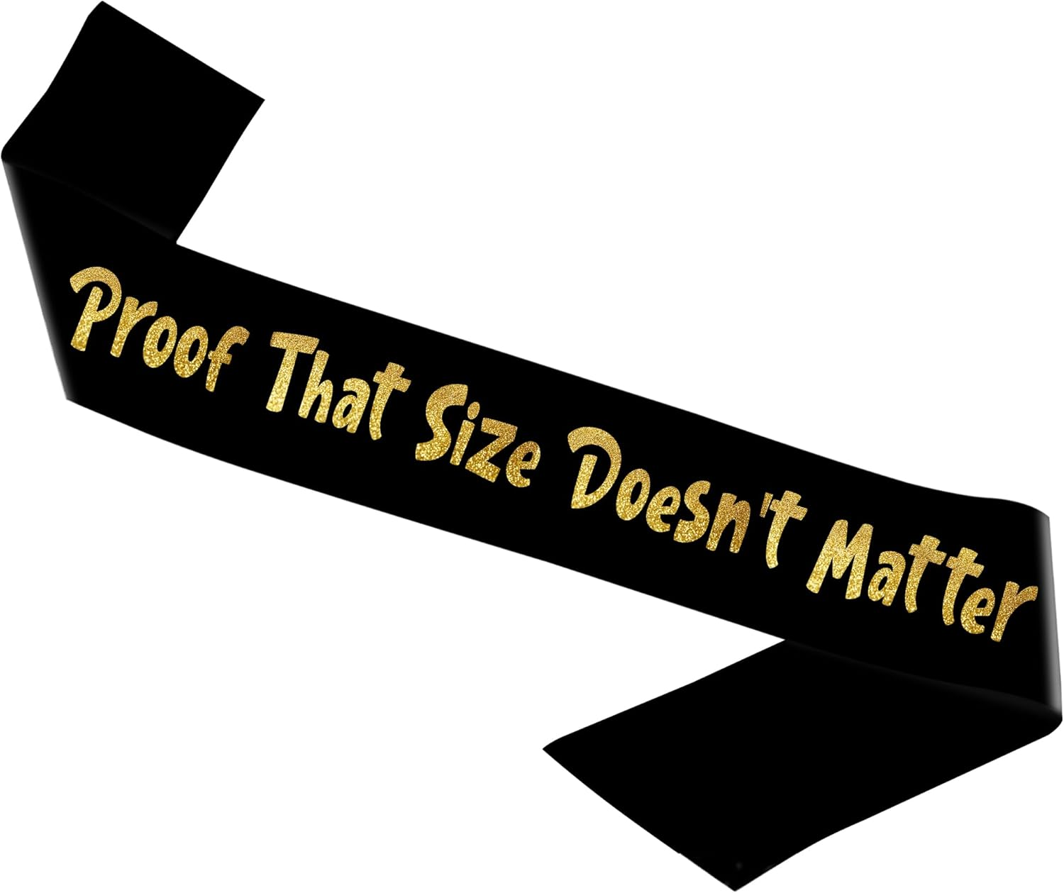Size Doesnt Matter Buck'S Night Sash for Groom - Bachelor and Stag Party Supplies, Favors, Games and Decorations image number 1