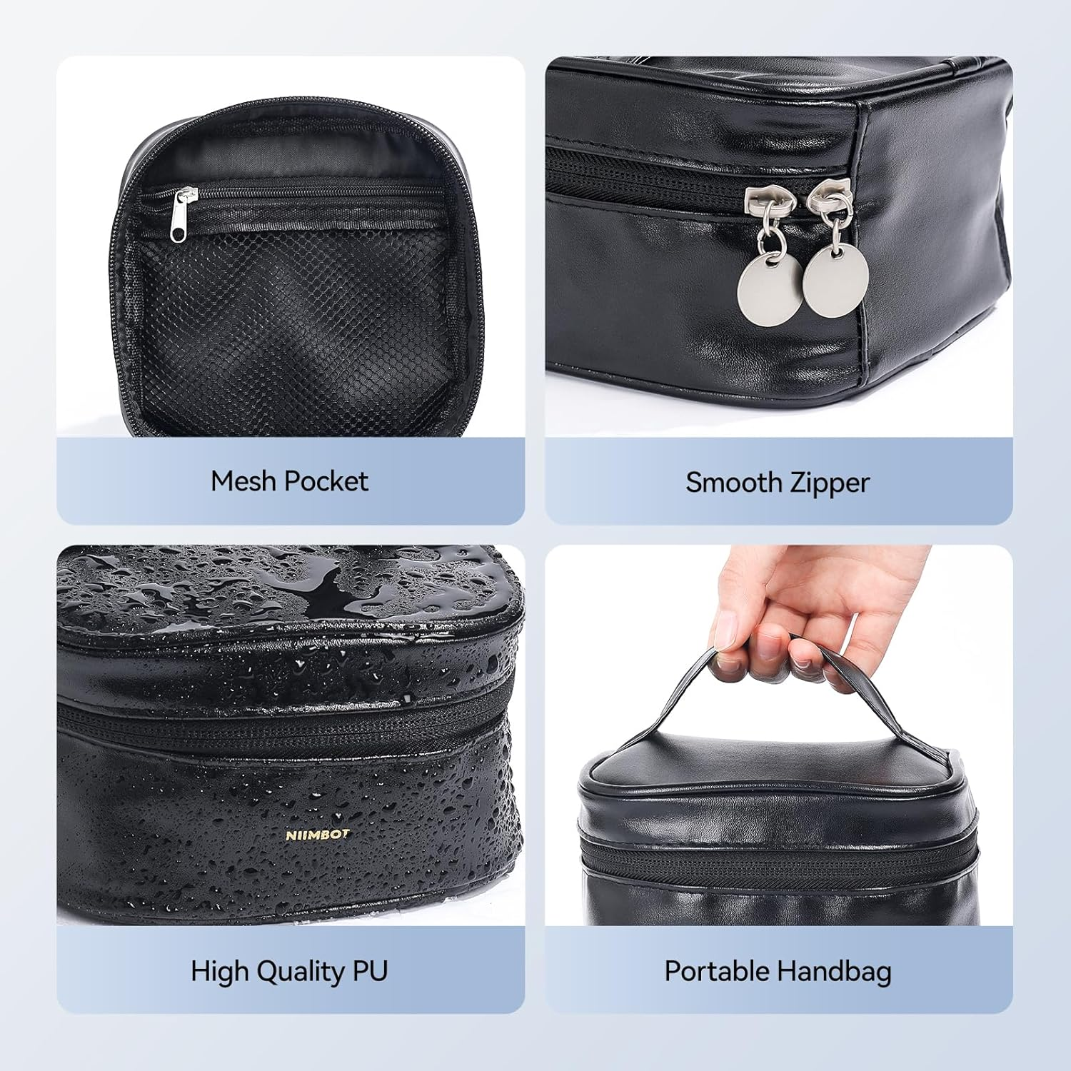 NIIMBOT Case Compatible with B1/B21/B3S Label Maker, Portable Carrying Bag Holder for Printer, Refill Labels, USB Cables (Case Only-Black) image number 4