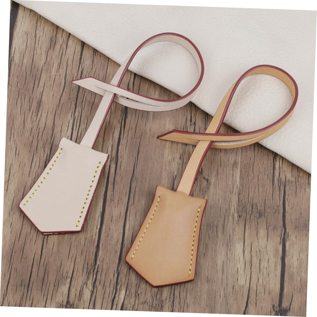 CONGARTENO 5Pcs Travel Suitcase Tag Luggage Identifier Leather Suitcase Tag Design image number 5