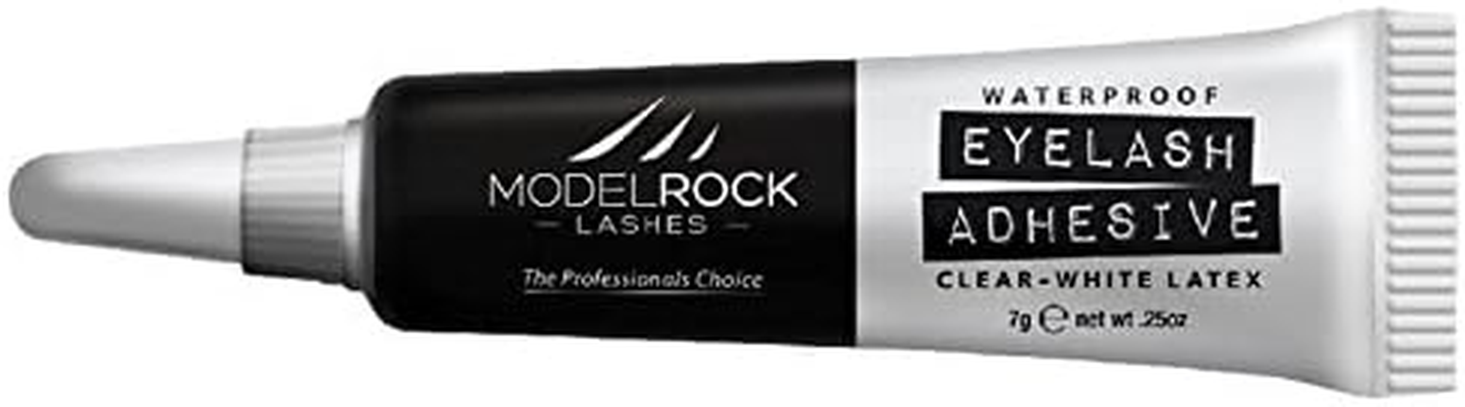 Modelrock Latex Waterproof Eyelash Adhesive 7 G, Clear/White
