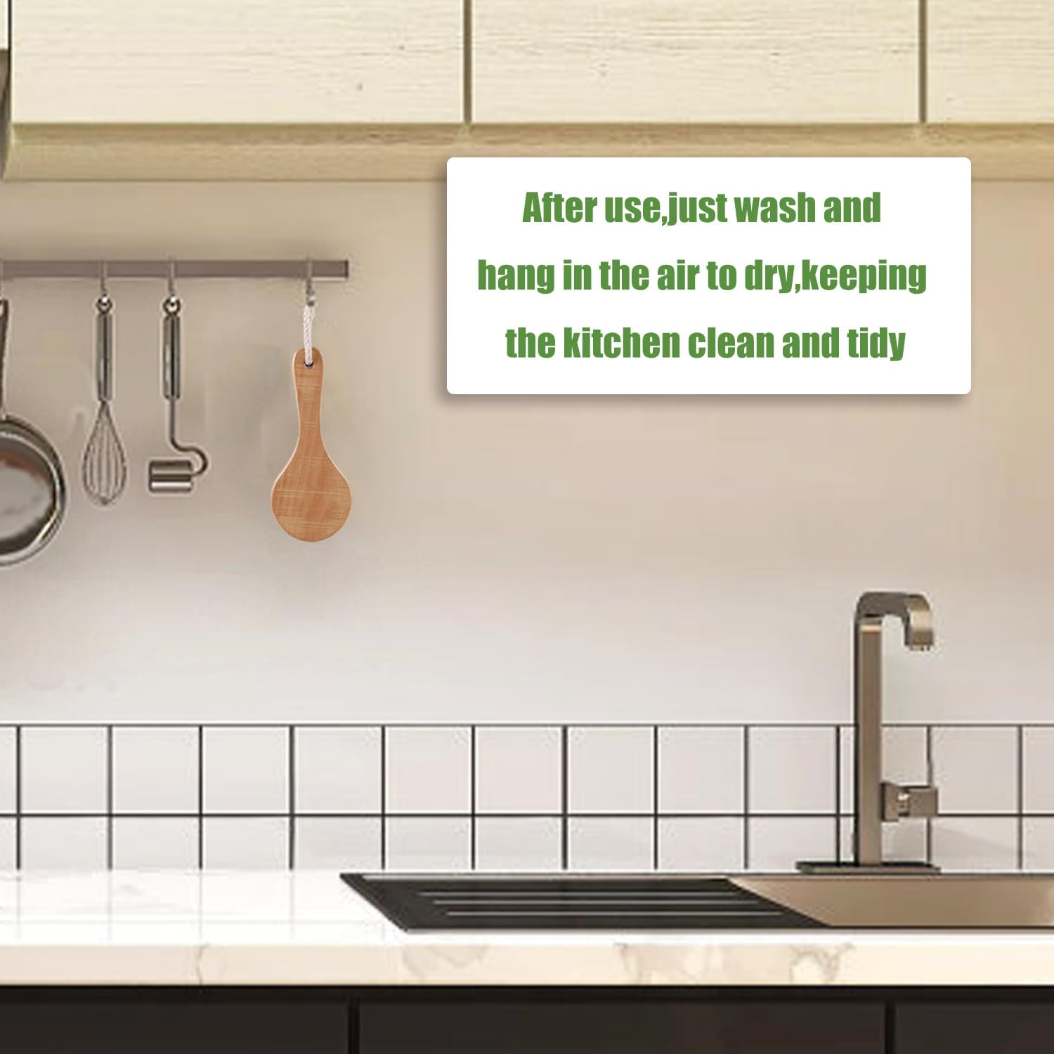 Vegetable Brush, 7.87X3.15 Inch Potato Scrubber with Long Ergonomic Handle Fruit Scrub Brush Carrot Brush Cleaning Brush Wooden Dish Brush for Cleaning Food Vegetable Kitchenware image number 6