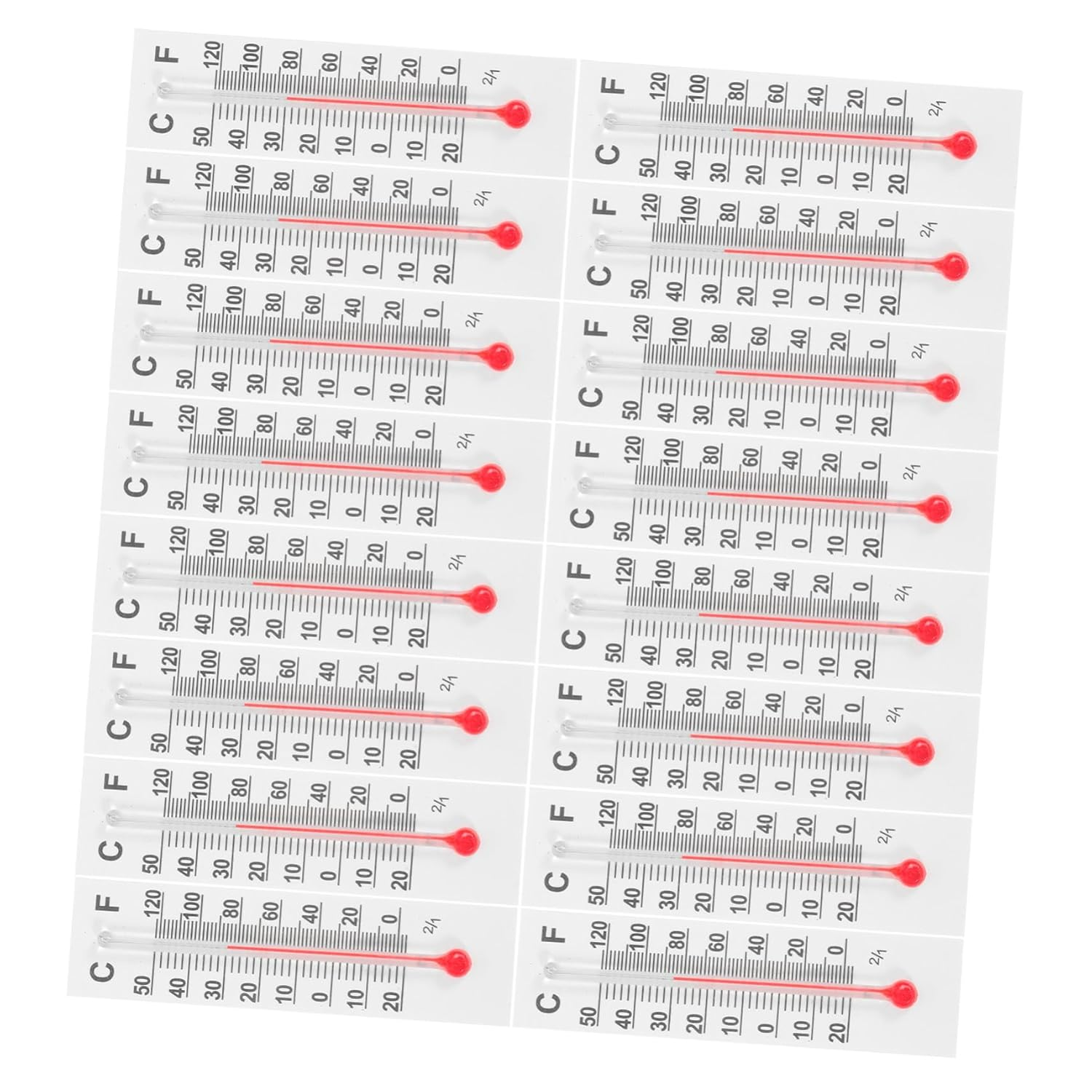 30Pcs Micro Temperature Gauges Portable Pocket Thermometers for Dollhouse Accessories and Decoration Glass Design with Clear Readability for Home and Office Use image number 1